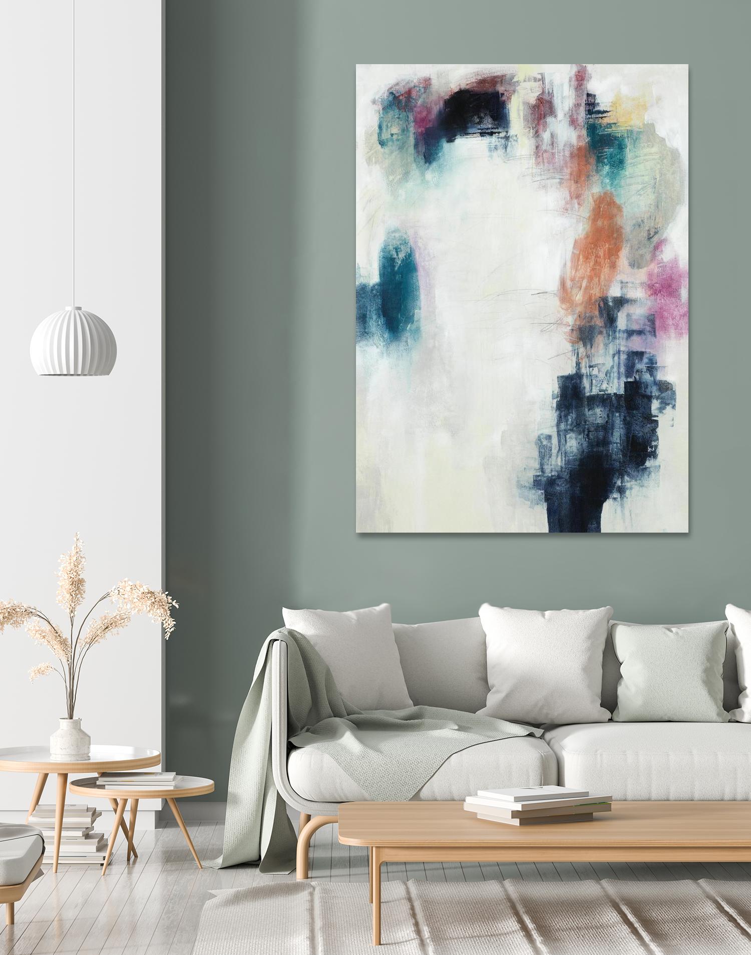 Sensitive Strum by Daleno Art on GIANT ART - blue abstract abstrait 