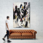 Cliff Divers by Daleno Art on GIANT ART - red abstract abstrait 