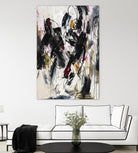 Cliff Divers by Daleno Art on GIANT ART - red abstract abstrait 