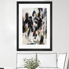 Cliff Divers by Daleno Art on GIANT ART - red abstract abstrait 