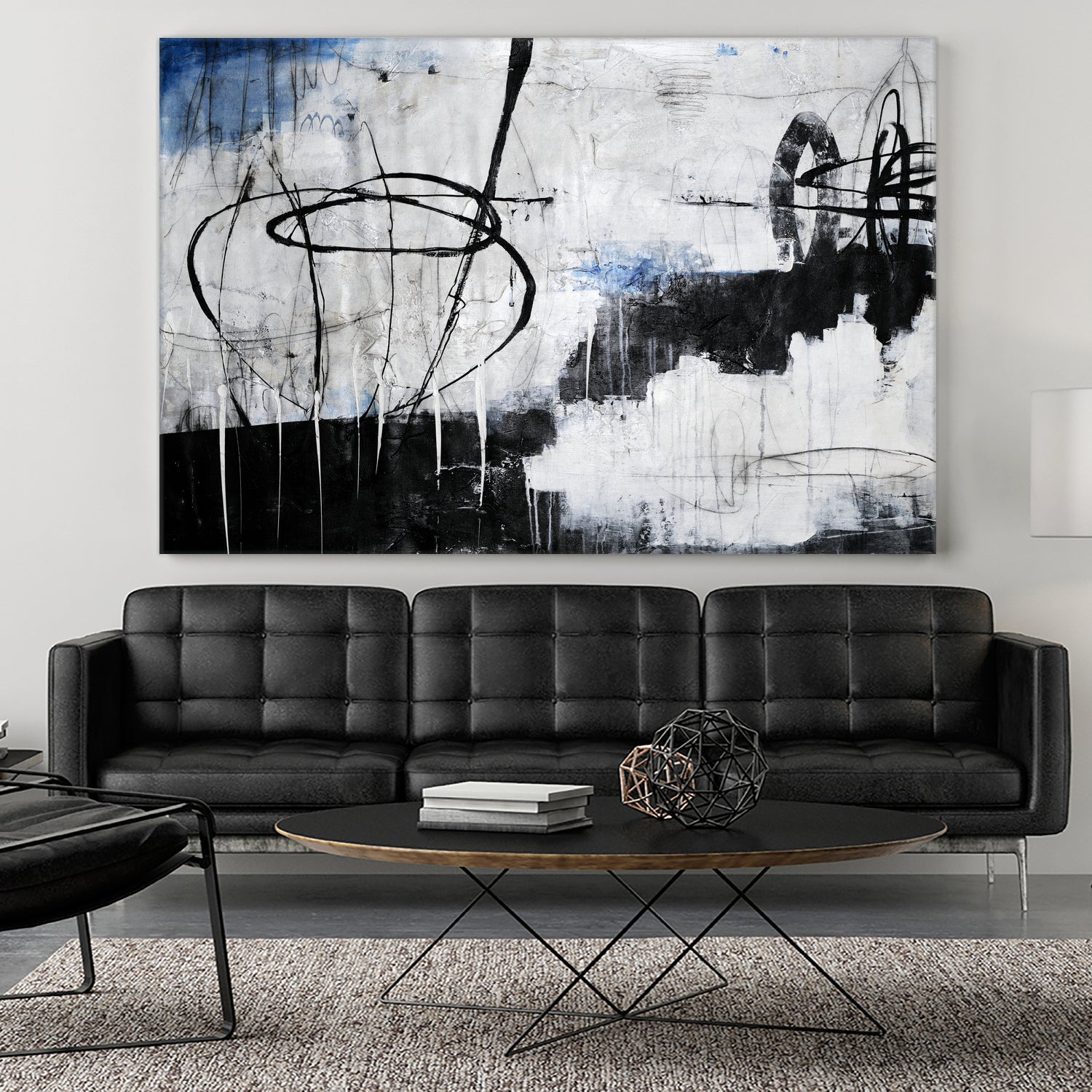 About That Twirl by Daleno Art on GIANT ART - black abstract