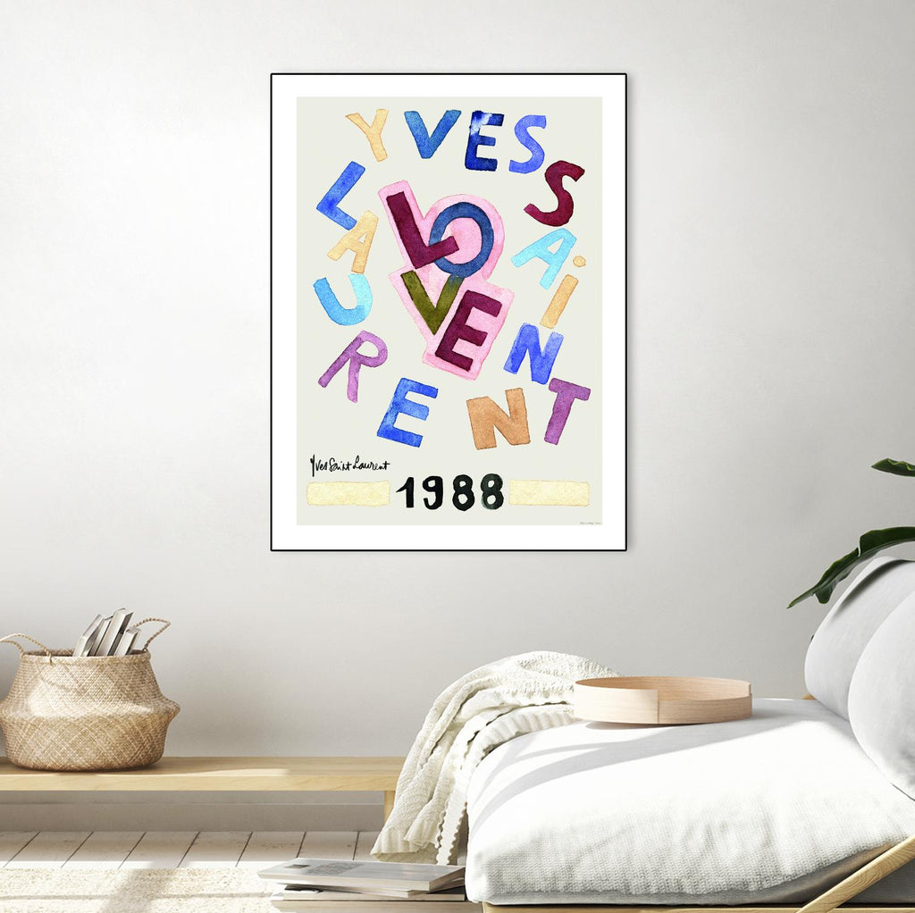 YSL Love by Mercedes Lopez Charro on GIANT ART