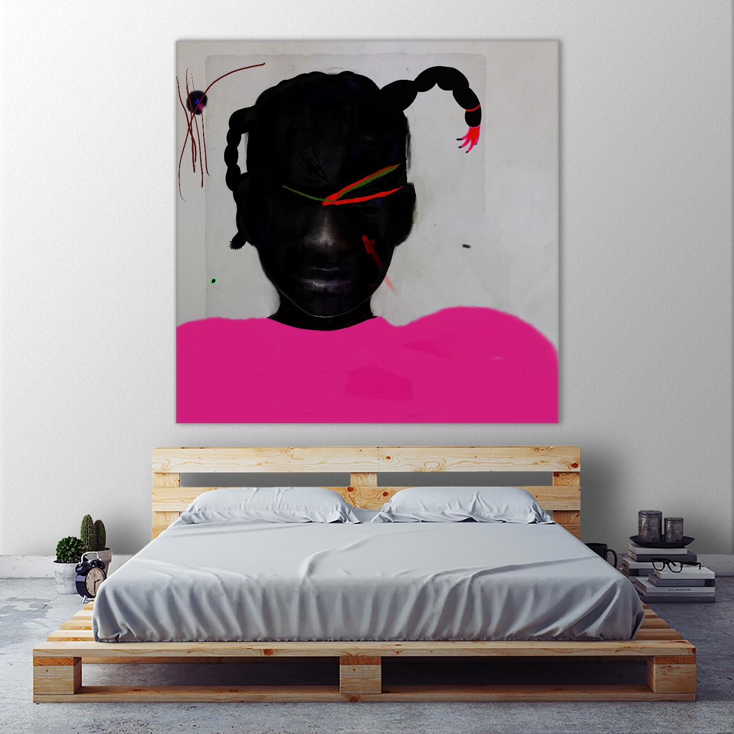 Watermelon Seed  by Arassay Hilario on GIANT ART - pink digital fuchsia