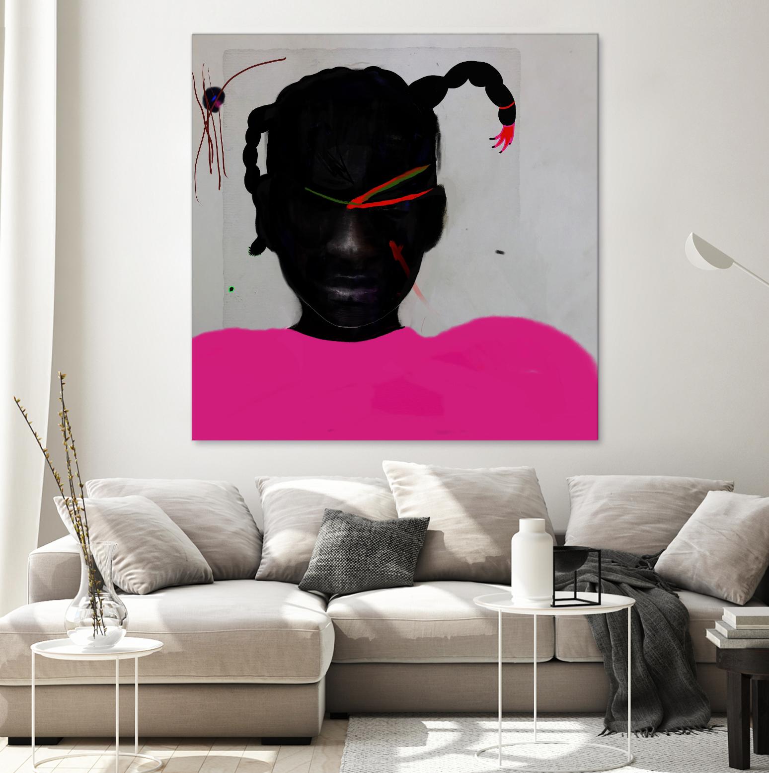 Watermelon Seed  by Arassay Hilario on GIANT ART - pink digital fuchsia