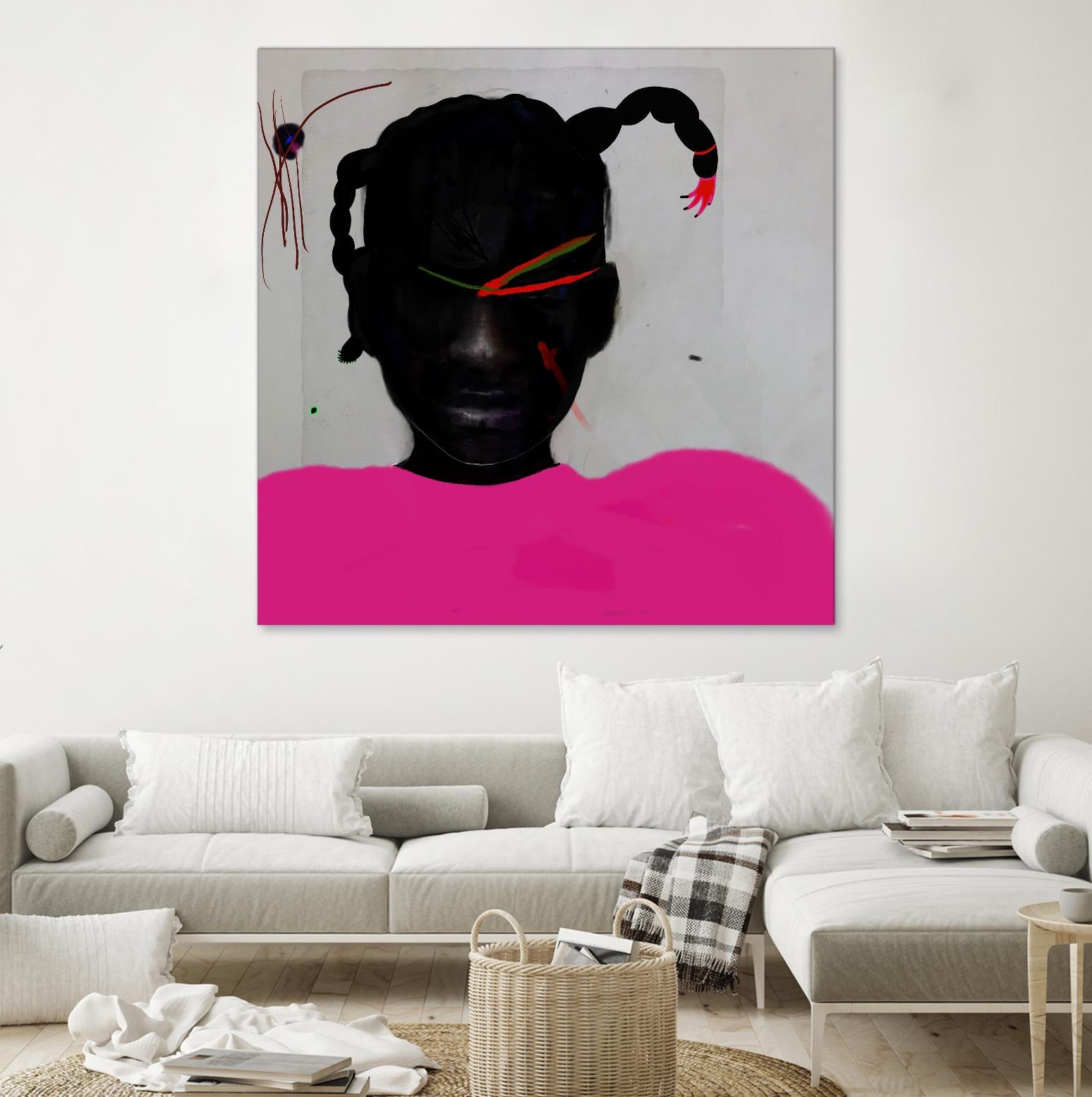 Watermelon Seed  by Arassay Hilario on GIANT ART - pink digital fuchsia