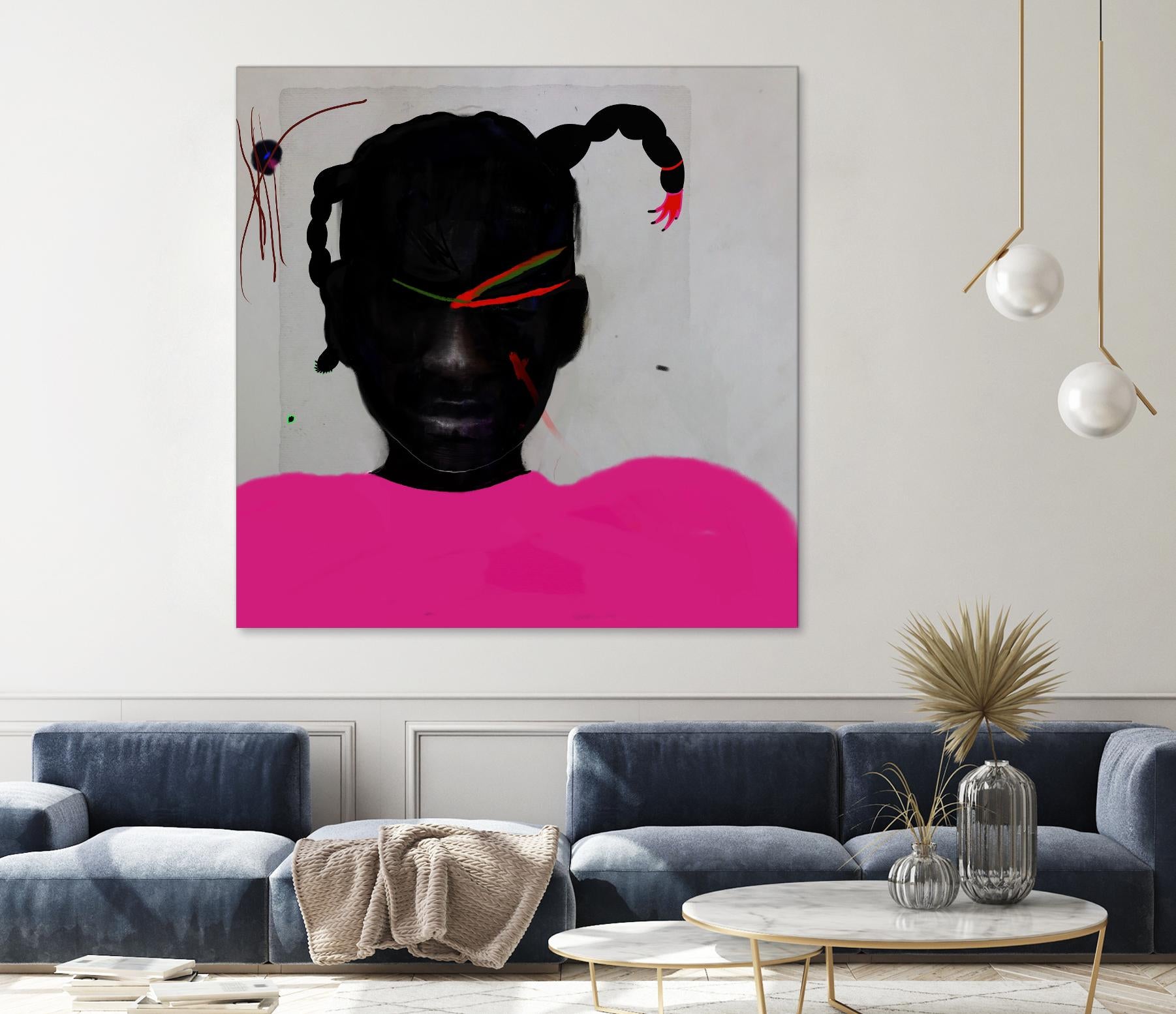 Watermelon Seed  by Arassay Hilario on GIANT ART - pink digital fuchsia