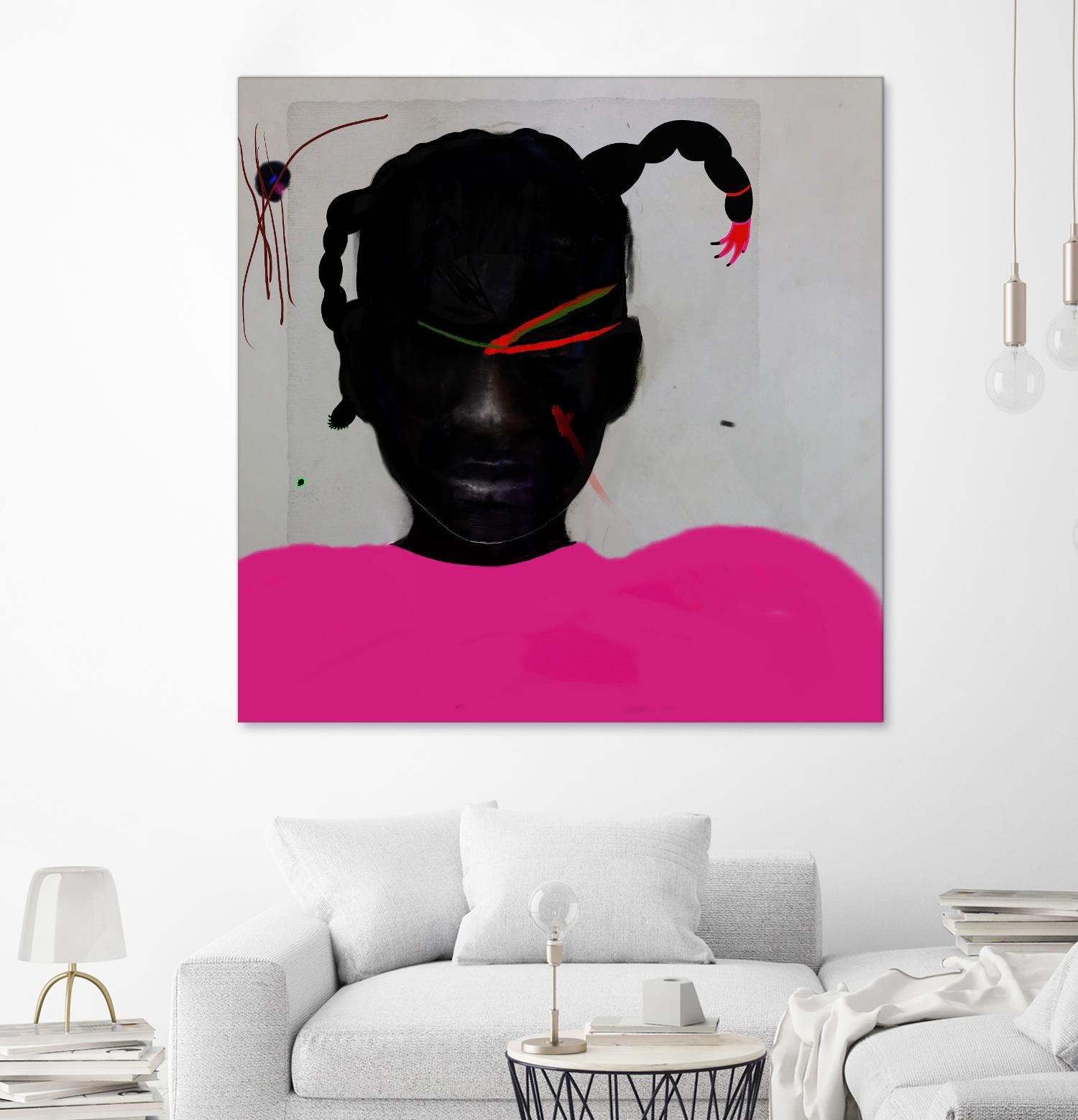 Watermelon Seed  by Arassay Hilario on GIANT ART - pink digital fuchsia