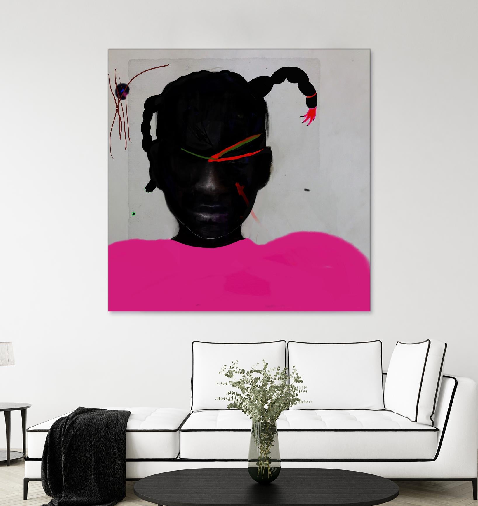 Watermelon Seed  by Arassay Hilario on GIANT ART - pink digital fuchsia