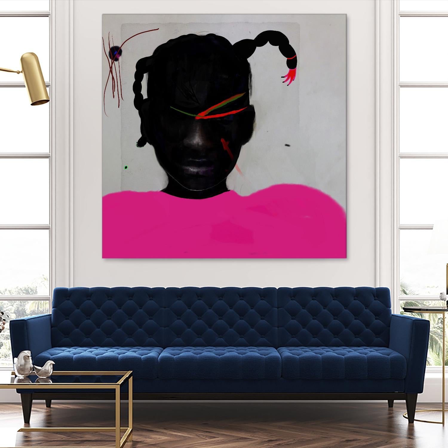 Watermelon Seed  by Arassay Hilario on GIANT ART - pink digital fuchsia