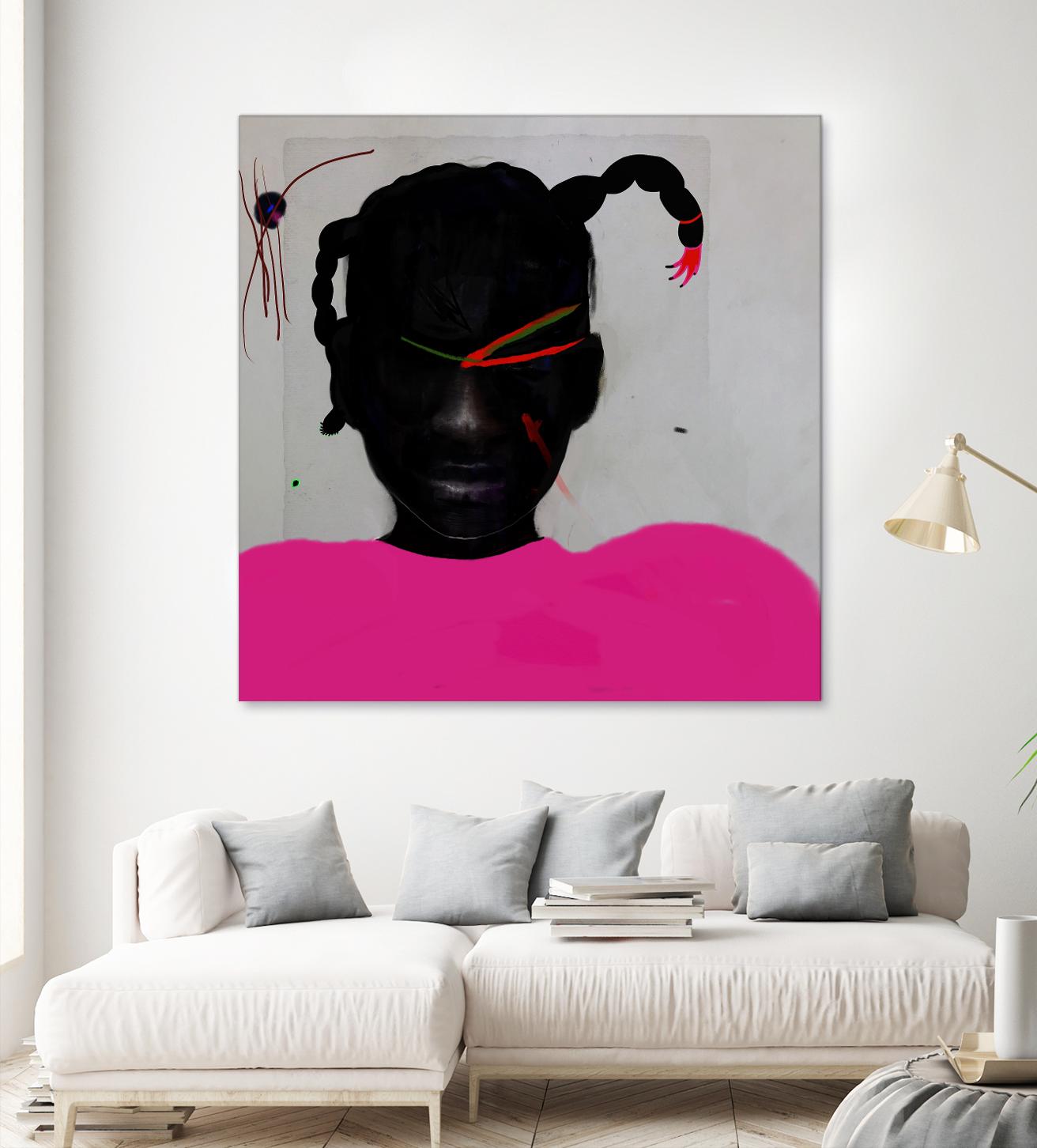 Watermelon Seed  by Arassay Hilario on GIANT ART - pink digital fuchsia