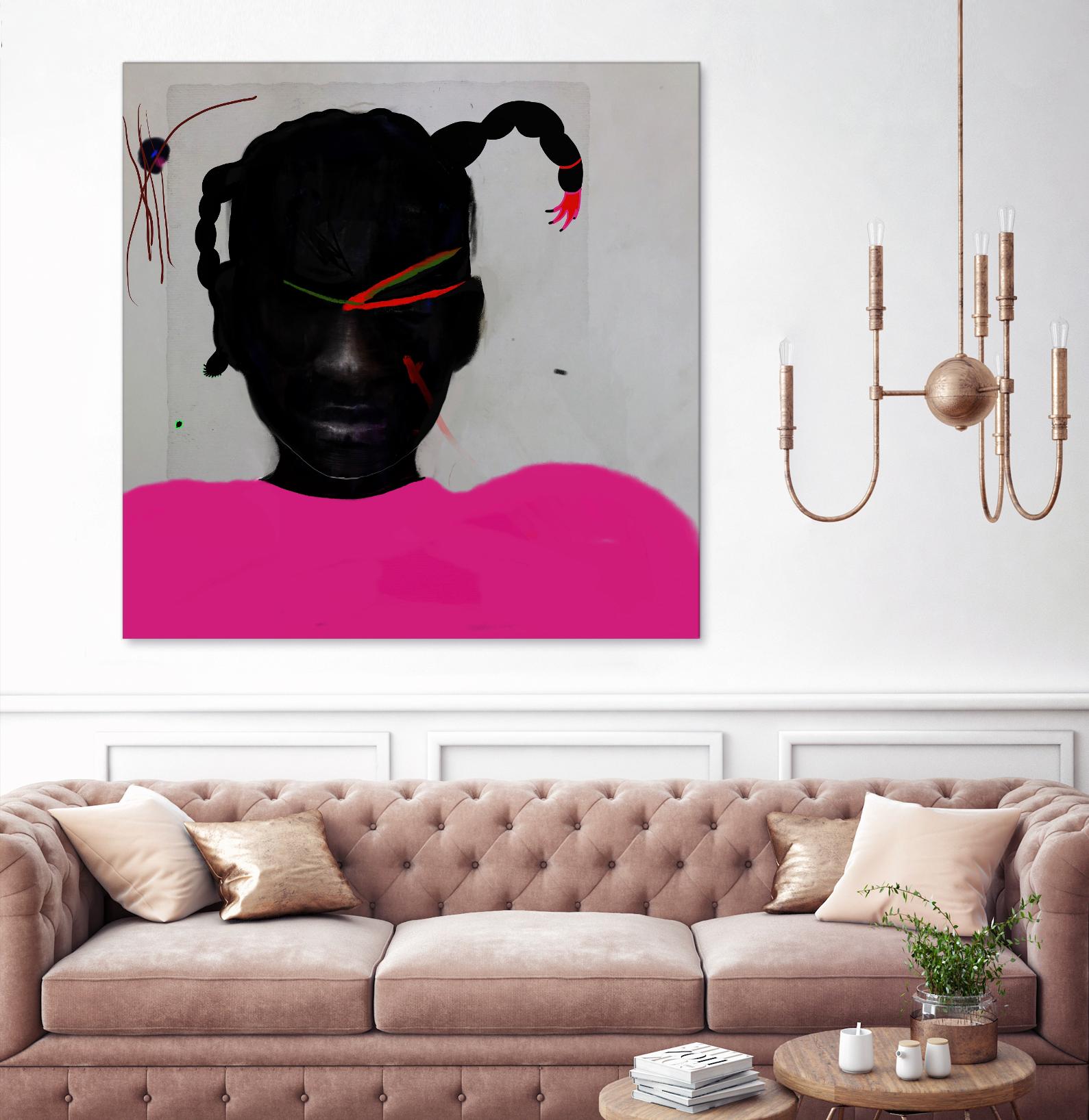 Watermelon Seed  by Arassay Hilario on GIANT ART - pink digital fuchsia