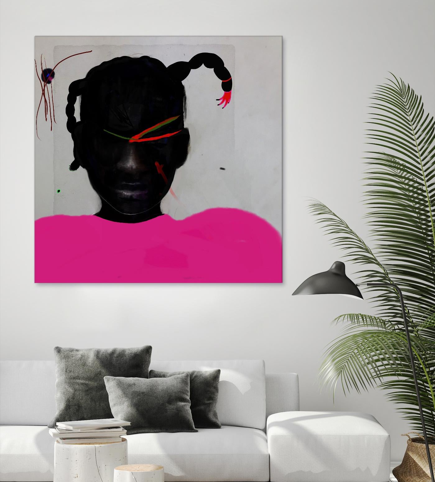 Watermelon Seed  by Arassay Hilario on GIANT ART - pink digital fuchsia