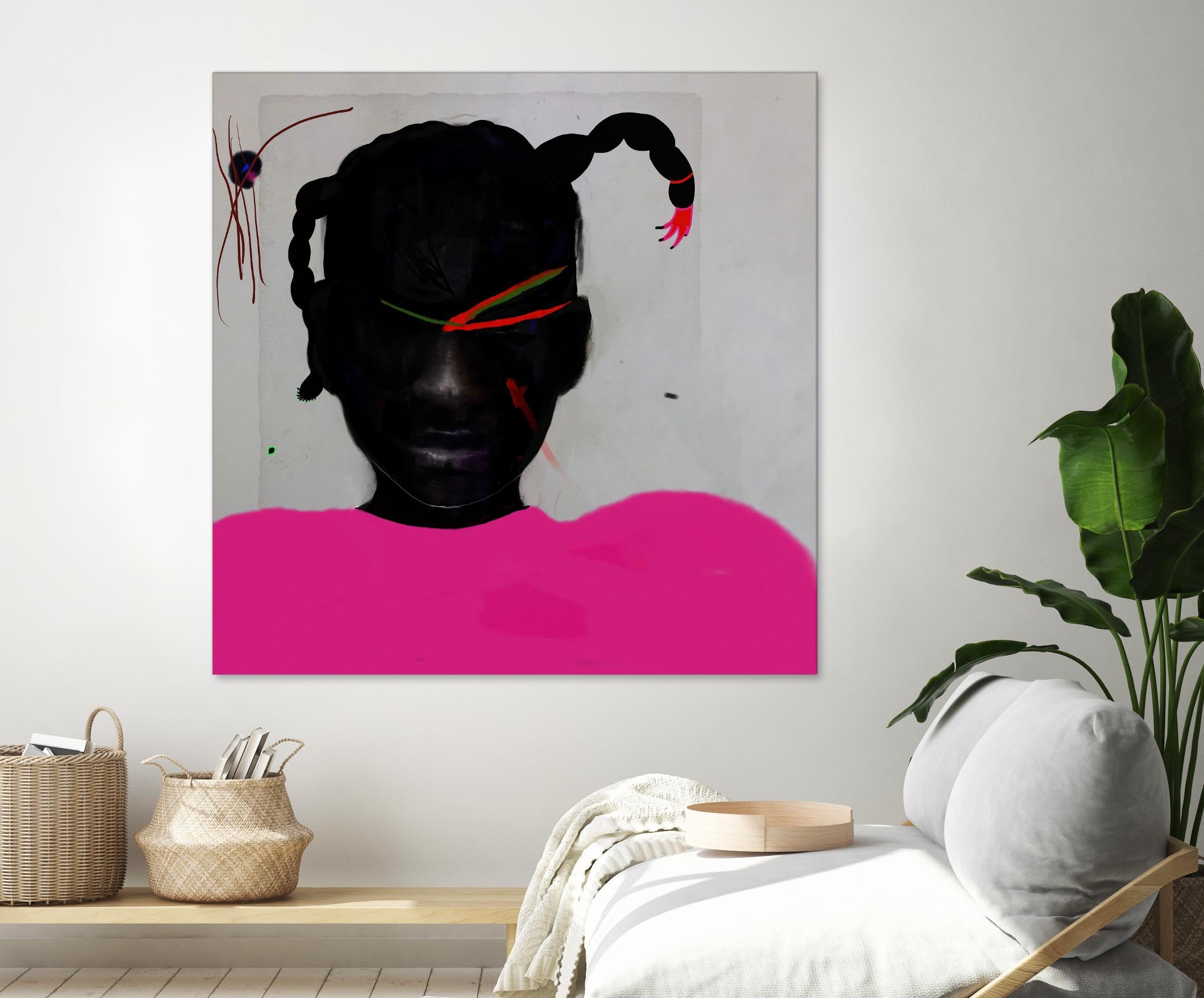 Watermelon Seed  by Arassay Hilario on GIANT ART - pink digital fuchsia