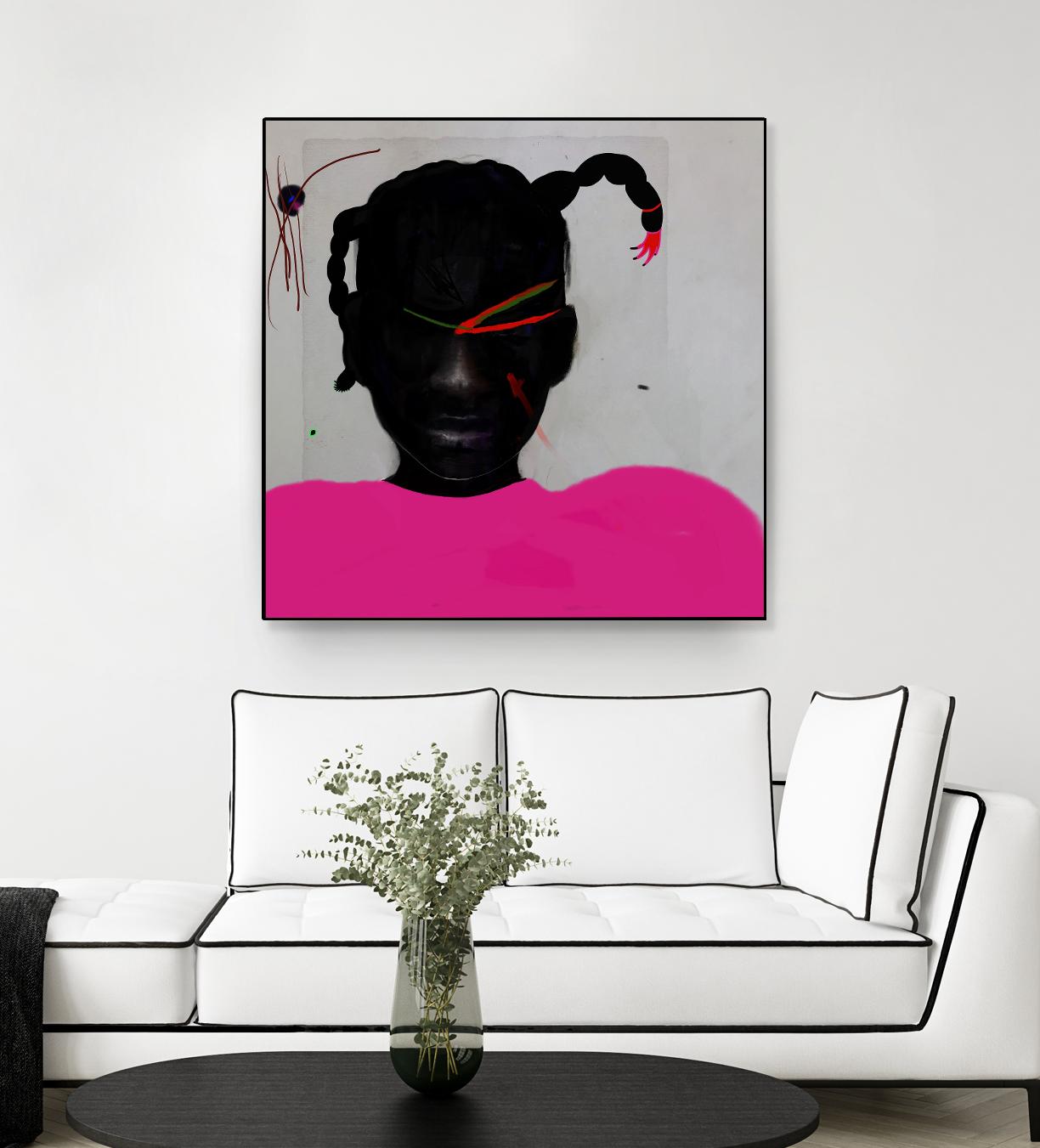 Watermelon Seed  by Arassay Hilario on GIANT ART - pink digital fuchsia