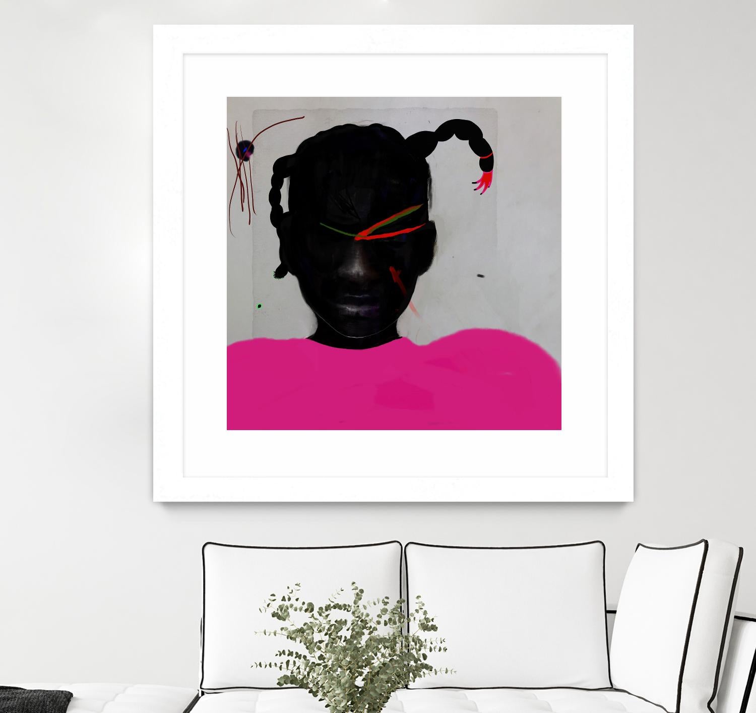 Watermelon Seed  by Arassay Hilario on GIANT ART - pink digital fuchsia