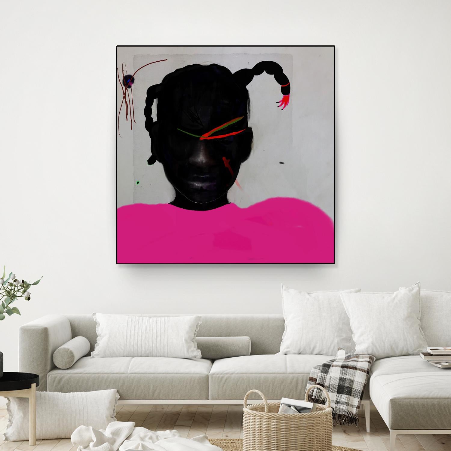 Watermelon Seed  by Arassay Hilario on GIANT ART - pink digital fuchsia