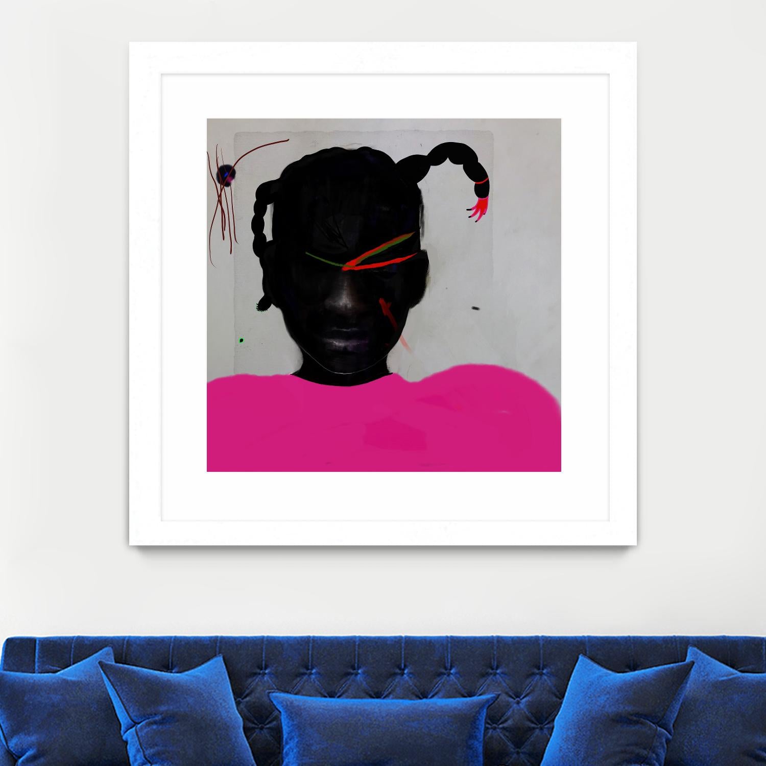 Watermelon Seed  by Arassay Hilario on GIANT ART - pink digital fuchsia