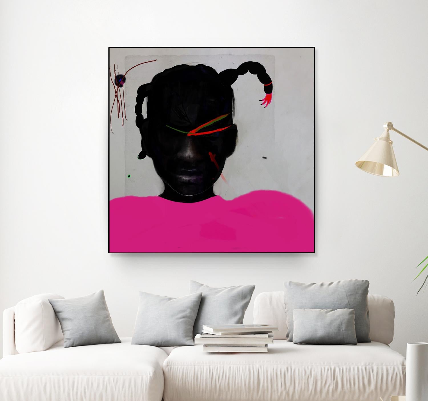 Watermelon Seed  by Arassay Hilario on GIANT ART - pink digital fuchsia