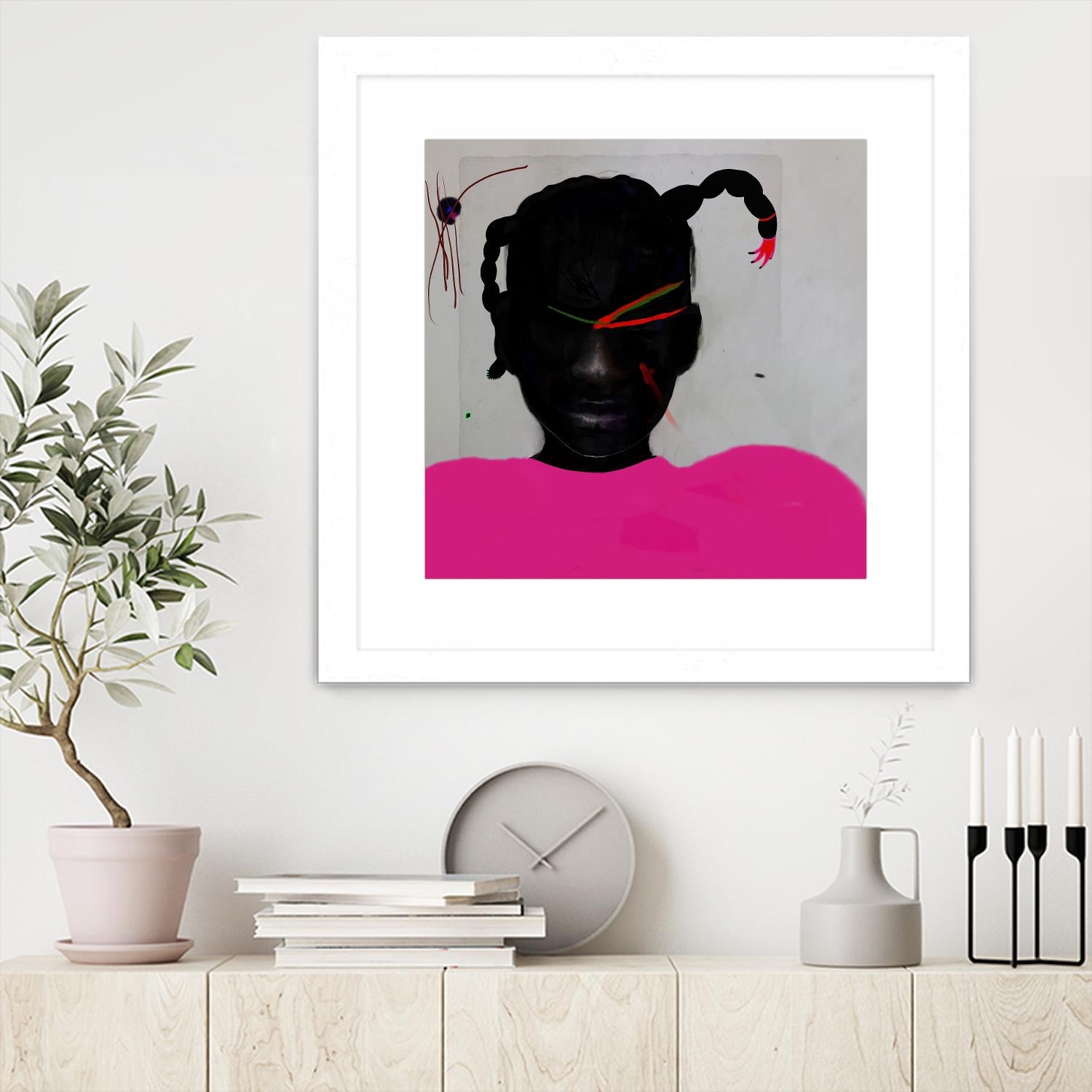 Watermelon Seed  by Arassay Hilario on GIANT ART - pink digital fuchsia