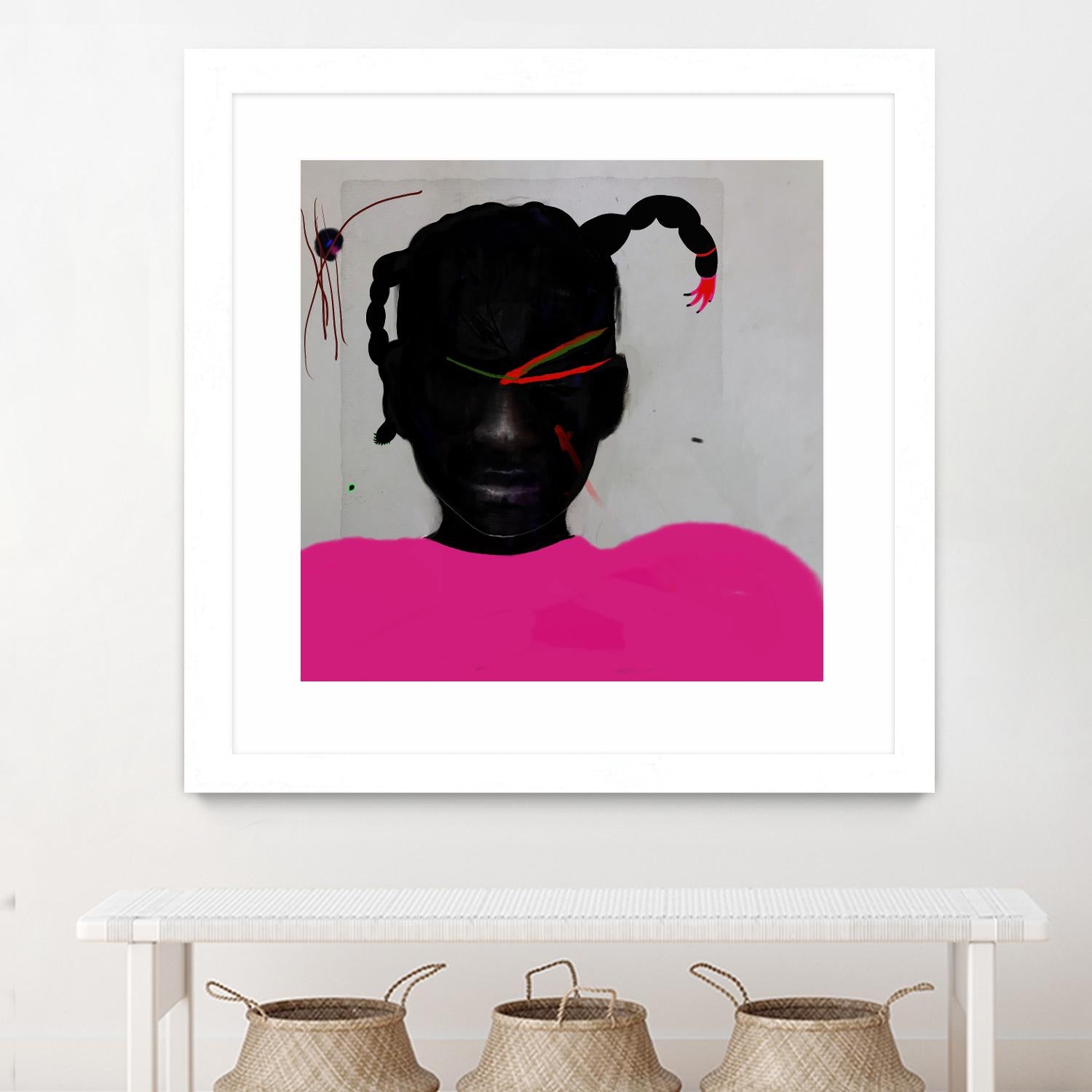 Watermelon Seed  by Arassay Hilario on GIANT ART - pink digital fuchsia