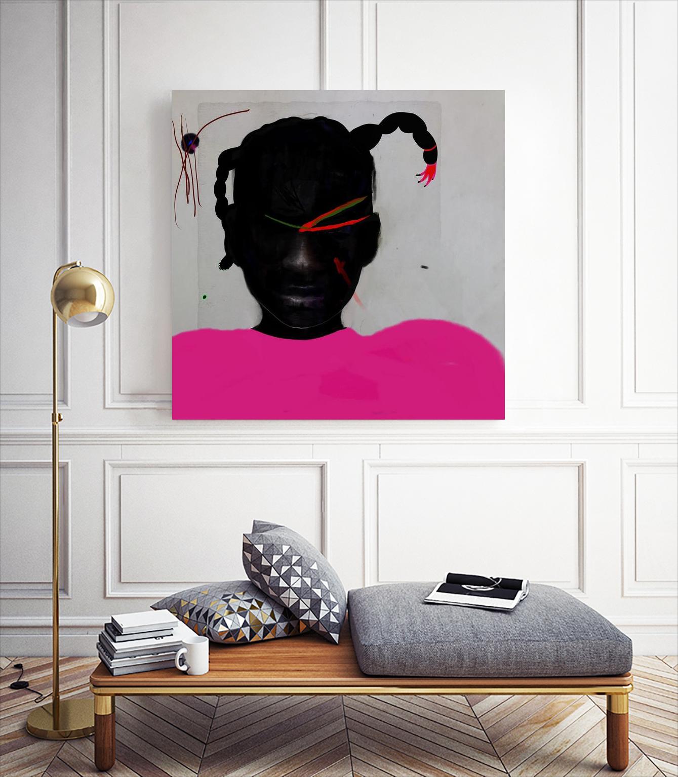 Watermelon Seed  by Arassay Hilario on GIANT ART - pink digital fuchsia