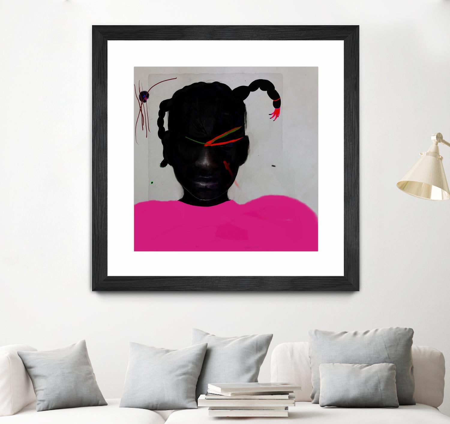 Watermelon Seed  by Arassay Hilario on GIANT ART - pink digital fuchsia