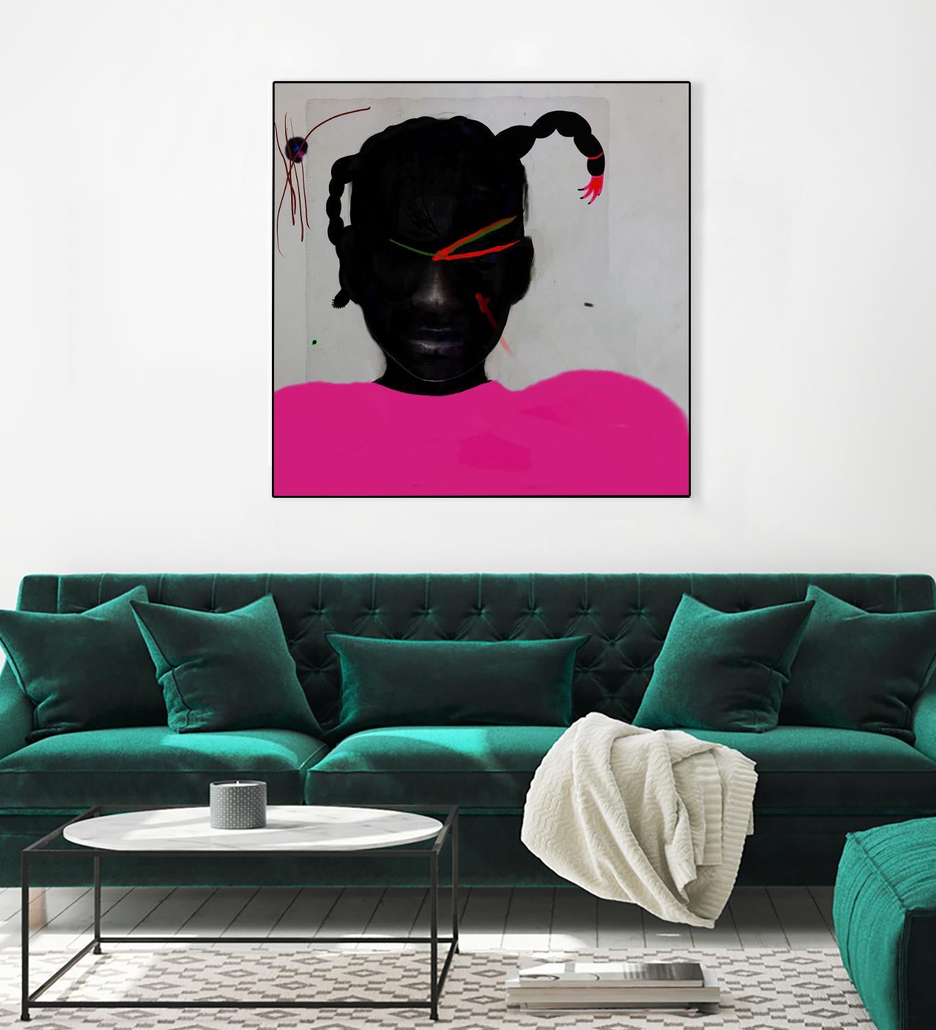 Watermelon Seed  by Arassay Hilario on GIANT ART - pink digital fuchsia