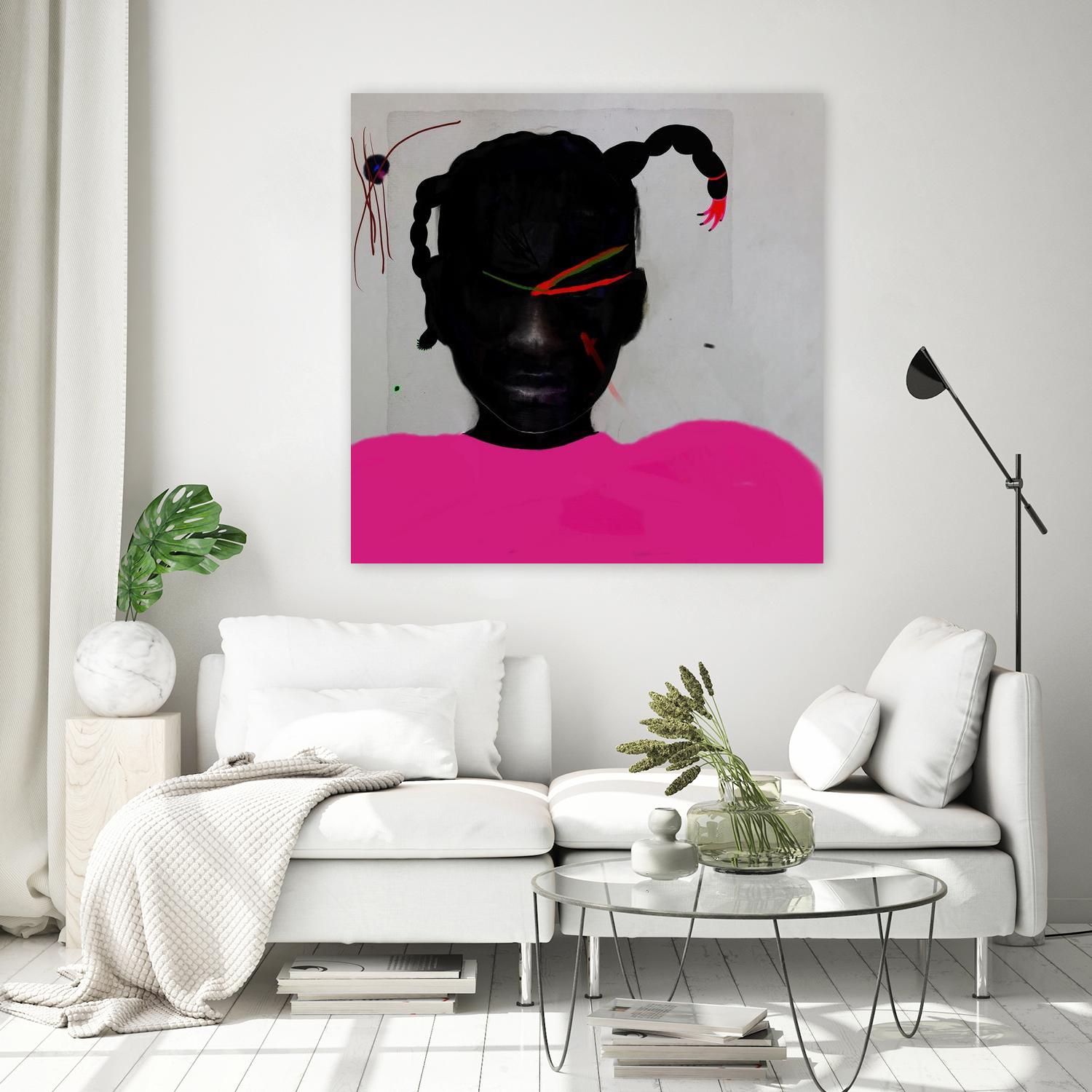 Watermelon Seed  by Arassay Hilario on GIANT ART - pink digital fuchsia