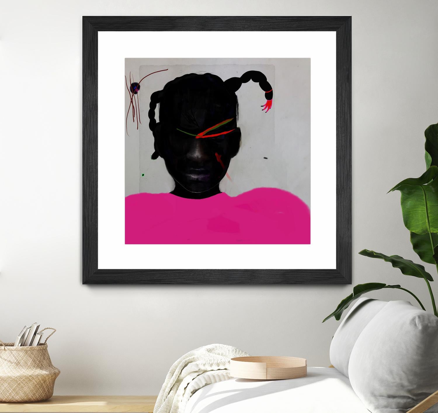 Watermelon Seed  by Arassay Hilario on GIANT ART - pink digital fuchsia