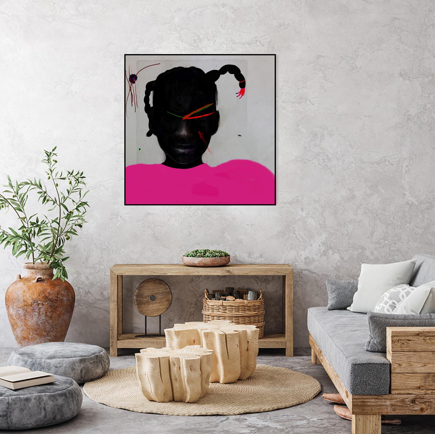 Watermelon Seed  by Arassay Hilario on GIANT ART - pink digital fuchsia