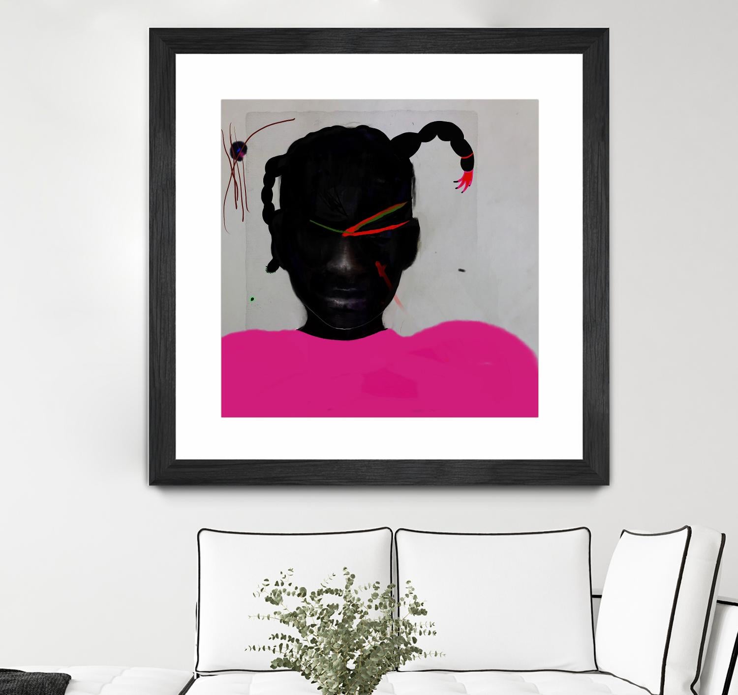 Watermelon Seed  by Arassay Hilario on GIANT ART - pink digital fuchsia