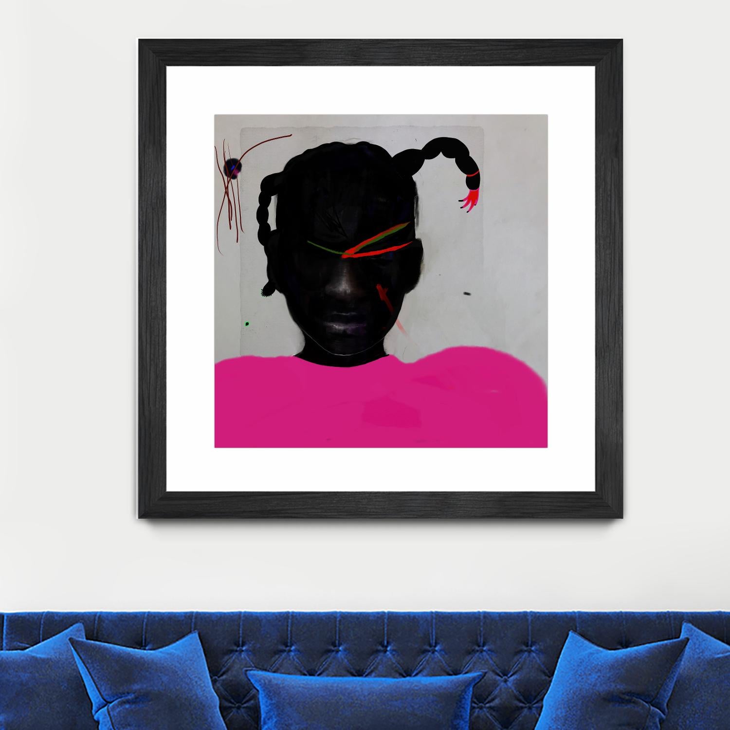 Watermelon Seed  by Arassay Hilario on GIANT ART - pink digital fuchsia