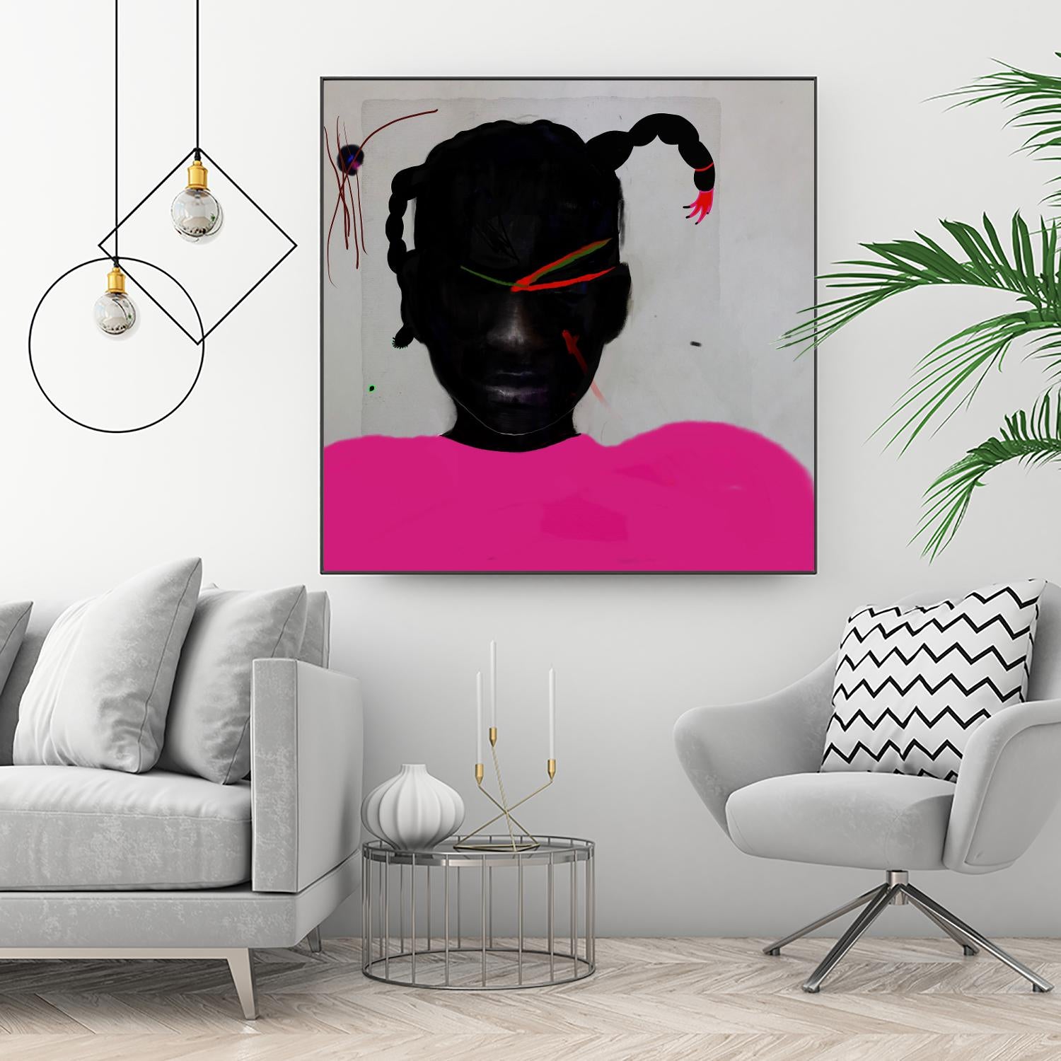 Watermelon Seed  by Arassay Hilario on GIANT ART - pink digital fuchsia