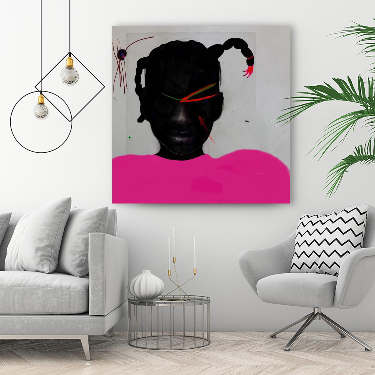 Watermelon Seed  by Arassay Hilario on GIANT ART - pink digital fuchsia