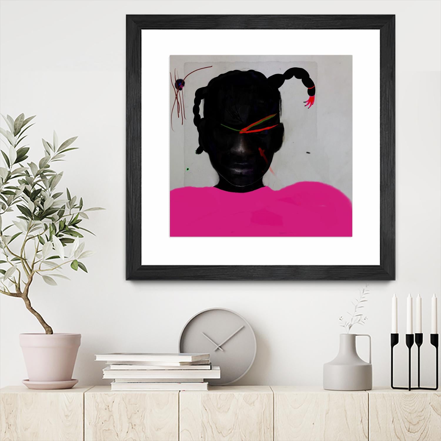 Watermelon Seed  by Arassay Hilario on GIANT ART - pink digital fuchsia