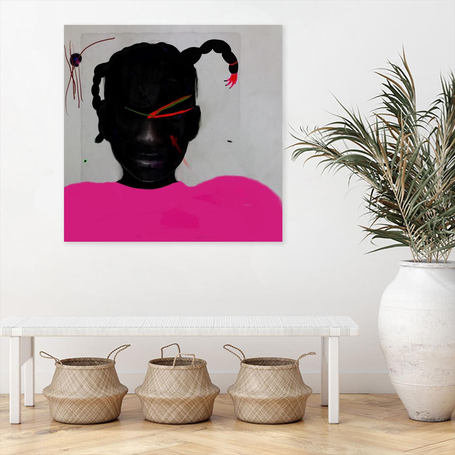 Watermelon Seed  by Arassay Hilario on GIANT ART - pink digital fuchsia