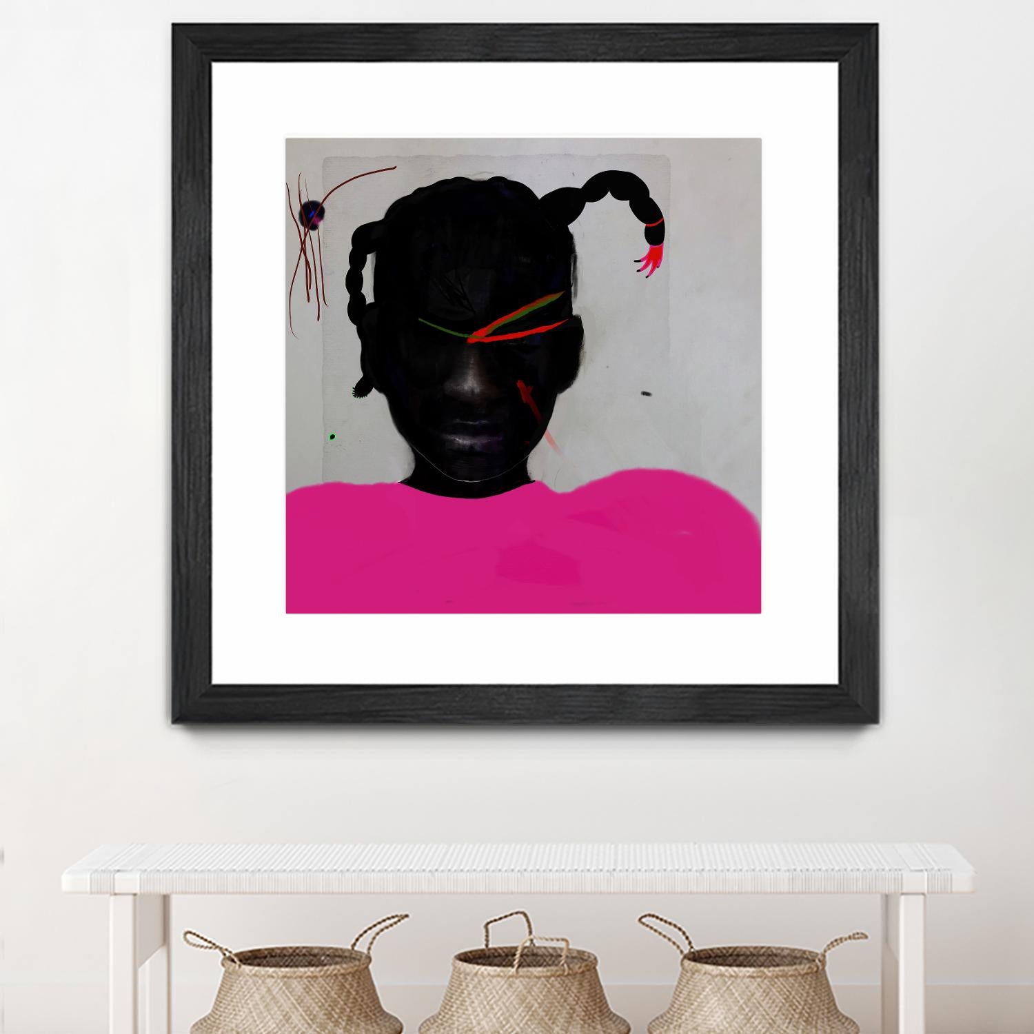 Watermelon Seed  by Arassay Hilario on GIANT ART - pink digital fuchsia