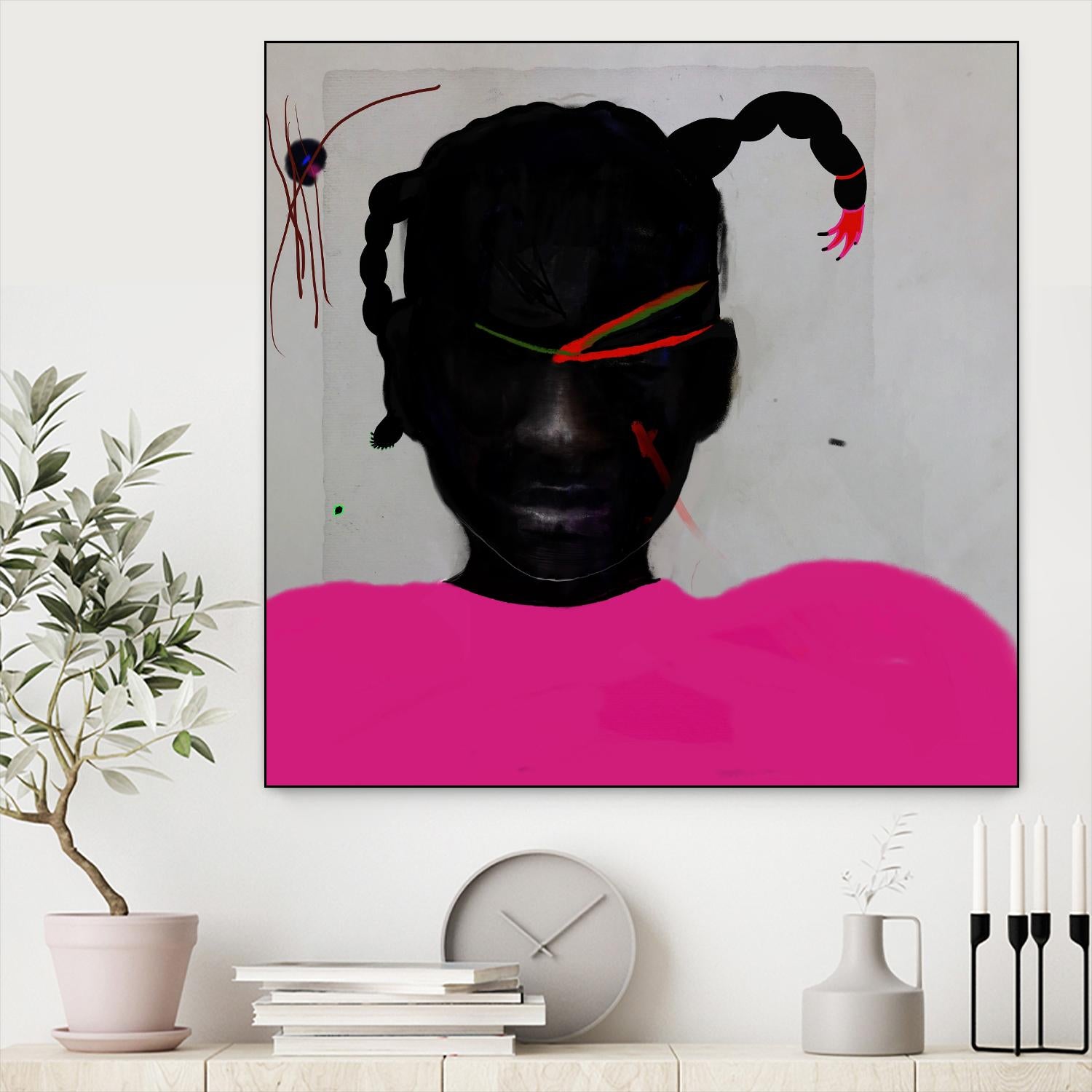 Watermelon Seed  by Arassay Hilario on GIANT ART - pink digital fuchsia