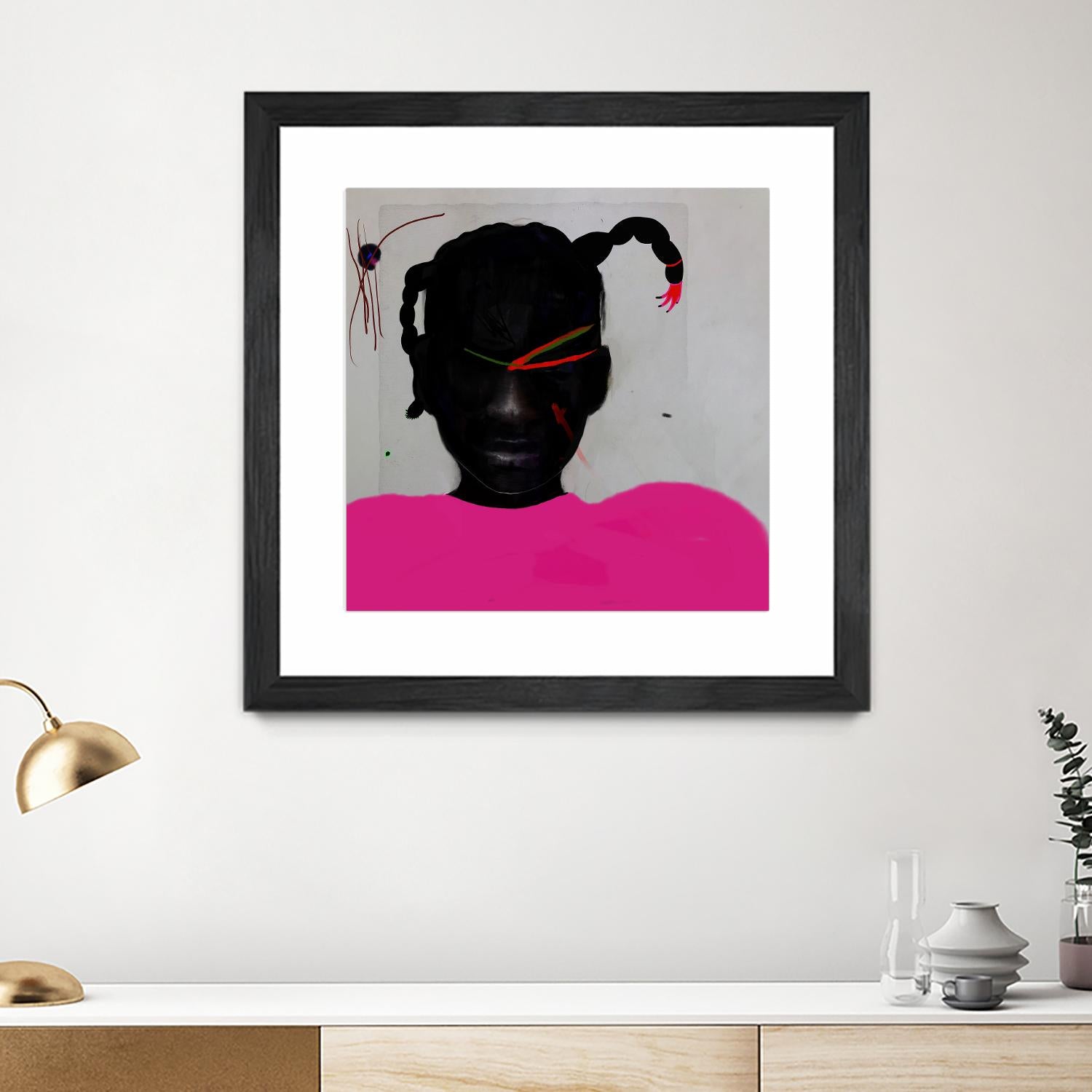 Watermelon Seed  by Arassay Hilario on GIANT ART - pink digital fuchsia