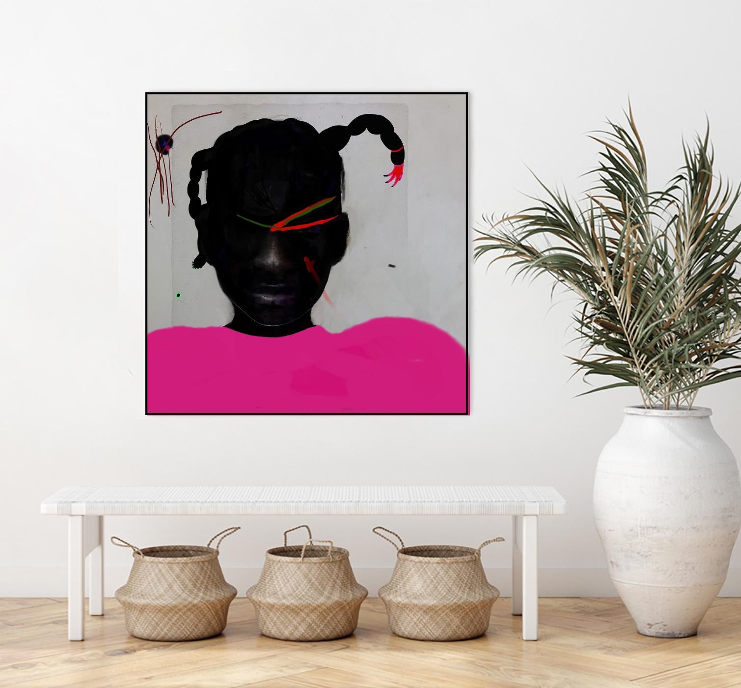 Watermelon Seed  by Arassay Hilario on GIANT ART - pink digital fuchsia