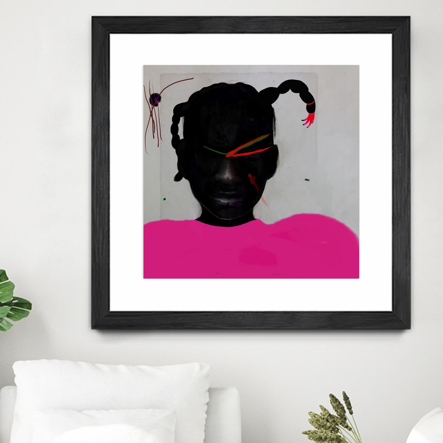 Watermelon Seed  by Arassay Hilario on GIANT ART - pink digital fuchsia