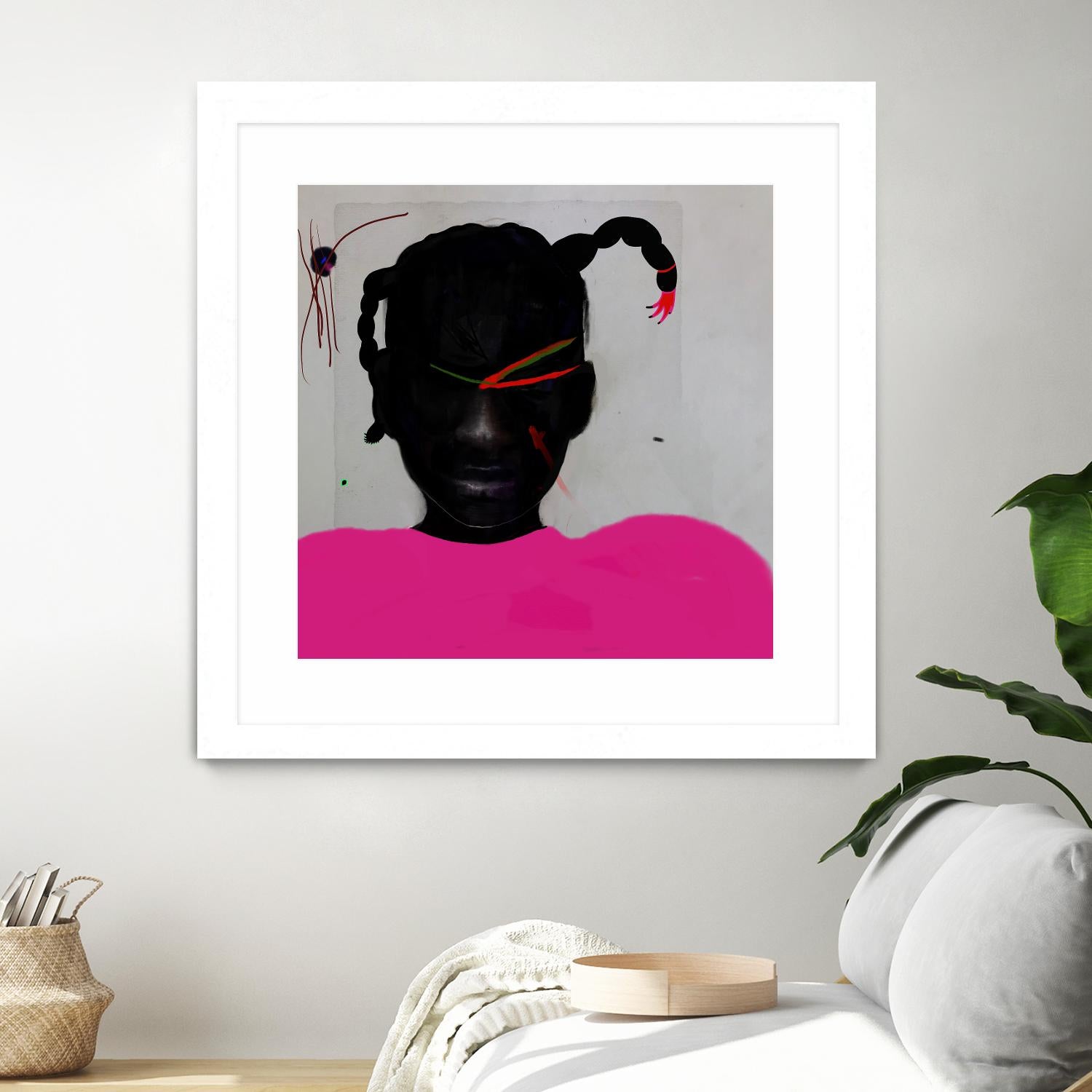 Watermelon Seed  by Arassay Hilario on GIANT ART - pink digital fuchsia
