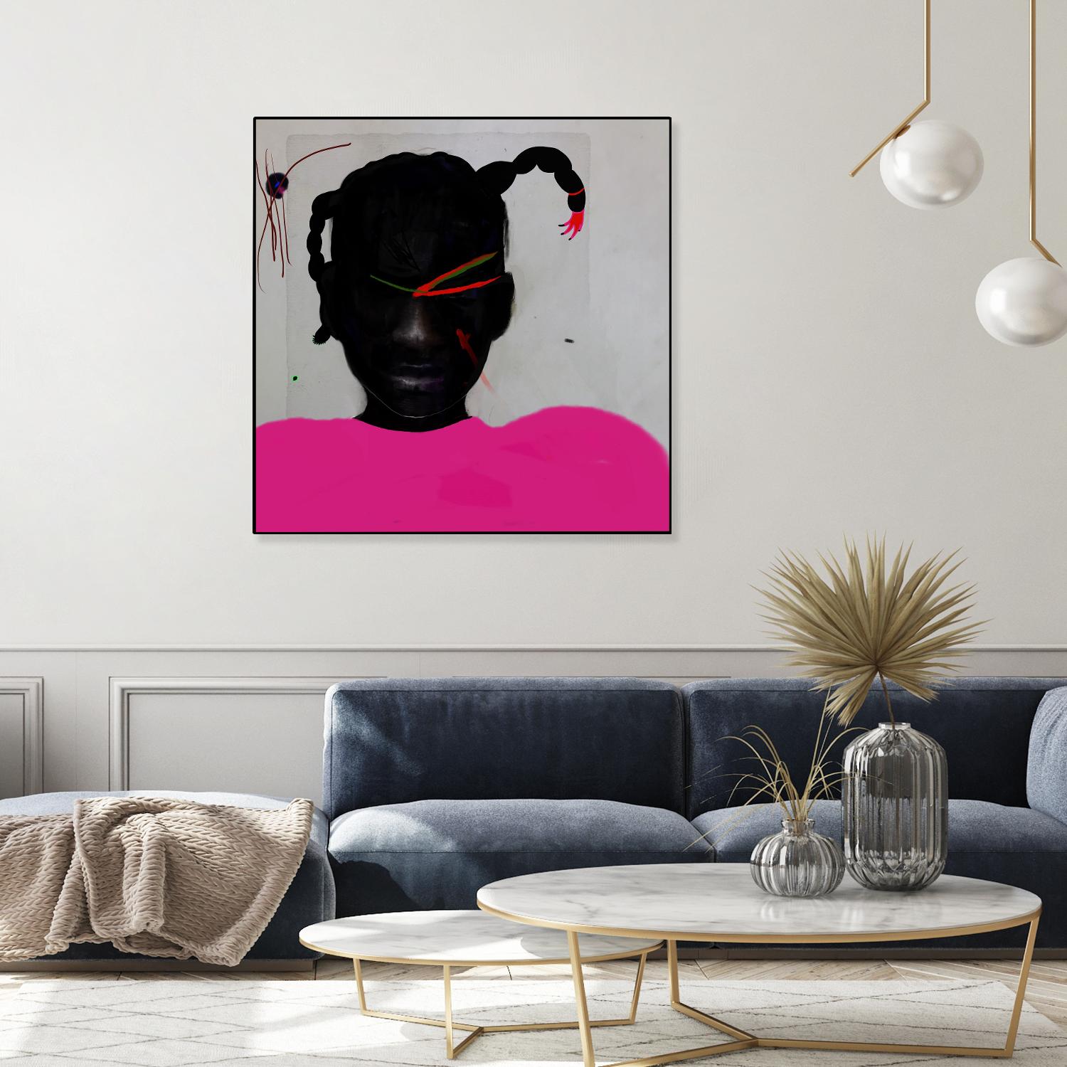 Watermelon Seed  by Arassay Hilario on GIANT ART - pink digital fuchsia