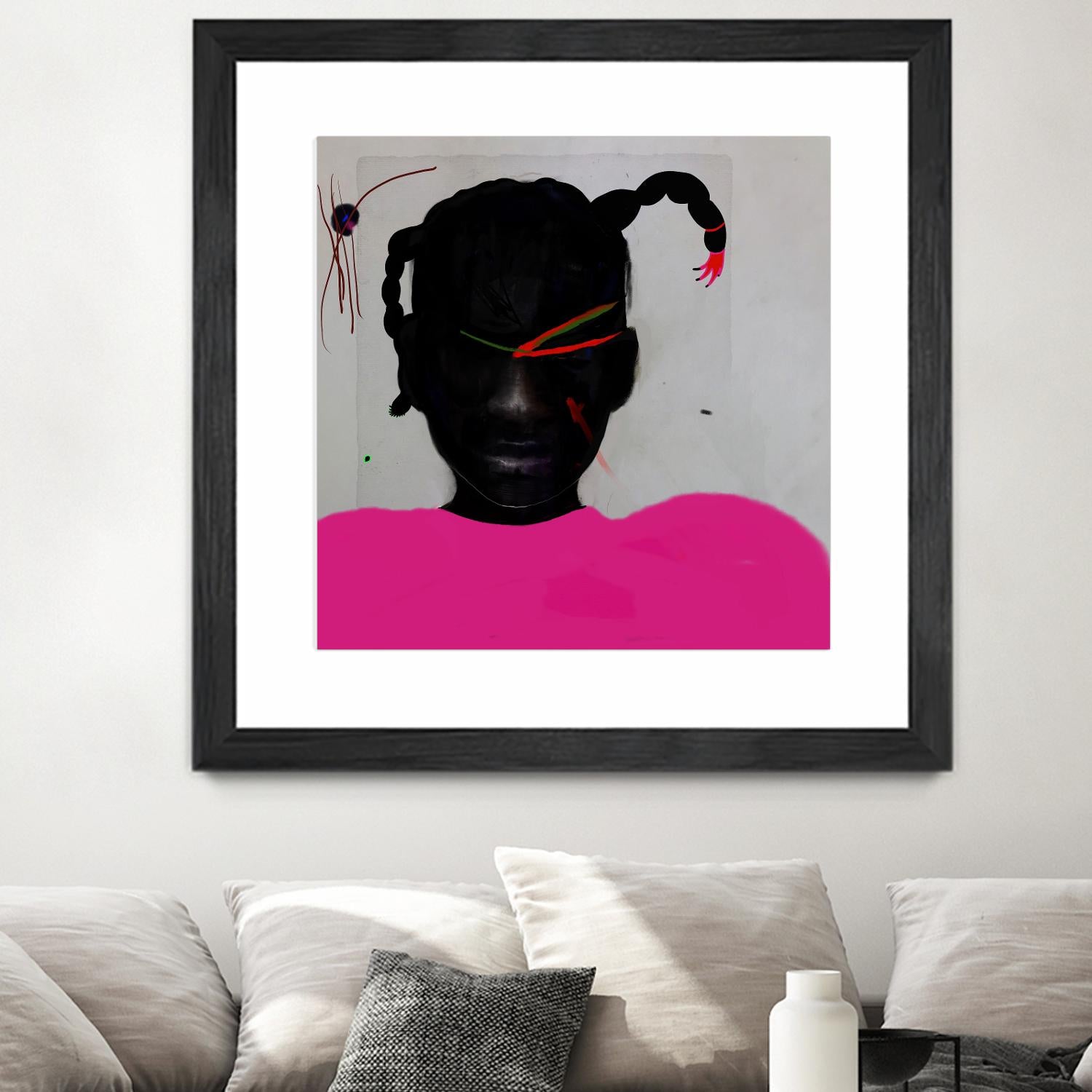 Watermelon Seed  by Arassay Hilario on GIANT ART - pink digital fuchsia