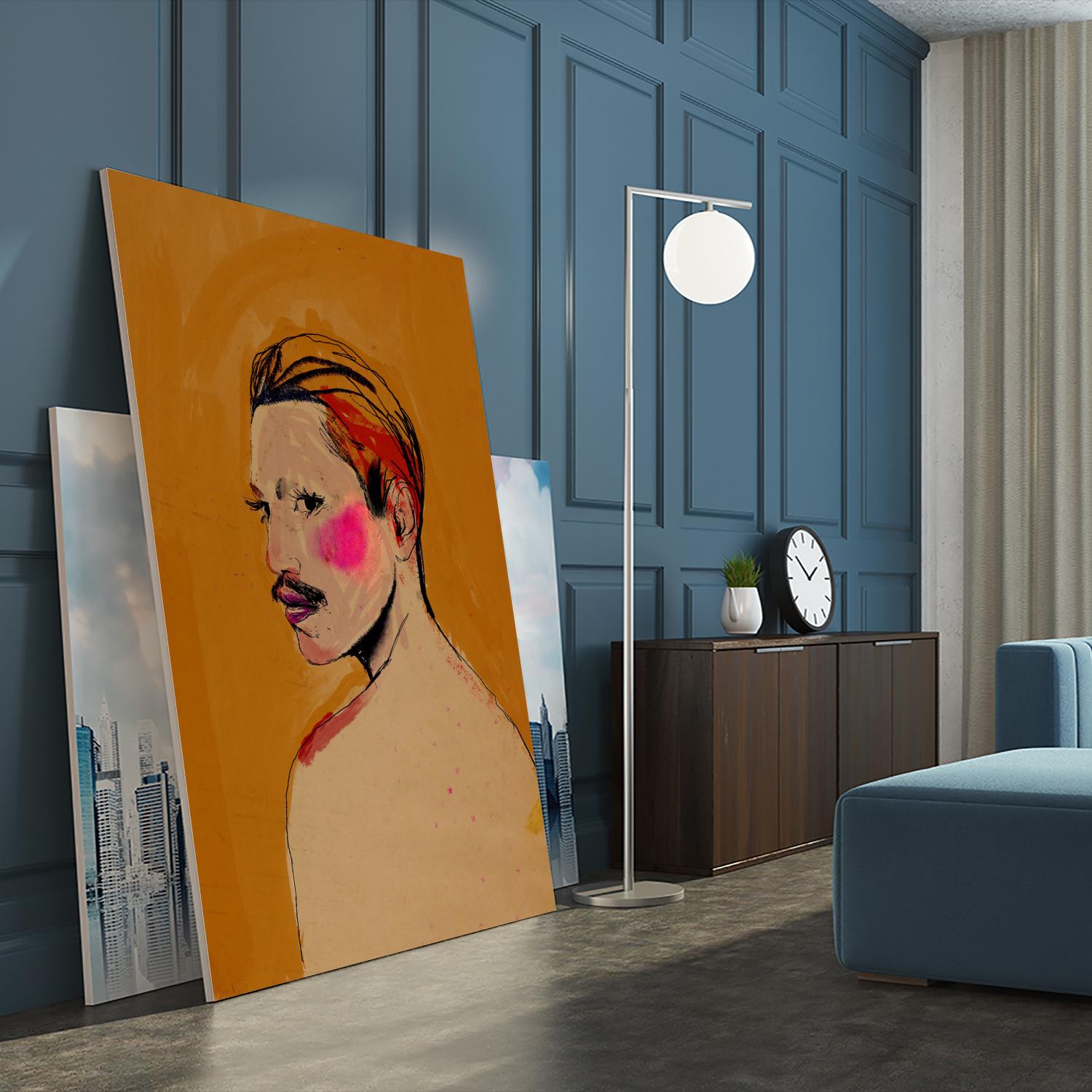 Roberto  by Arassay Hilario on GIANT ART - pink digital