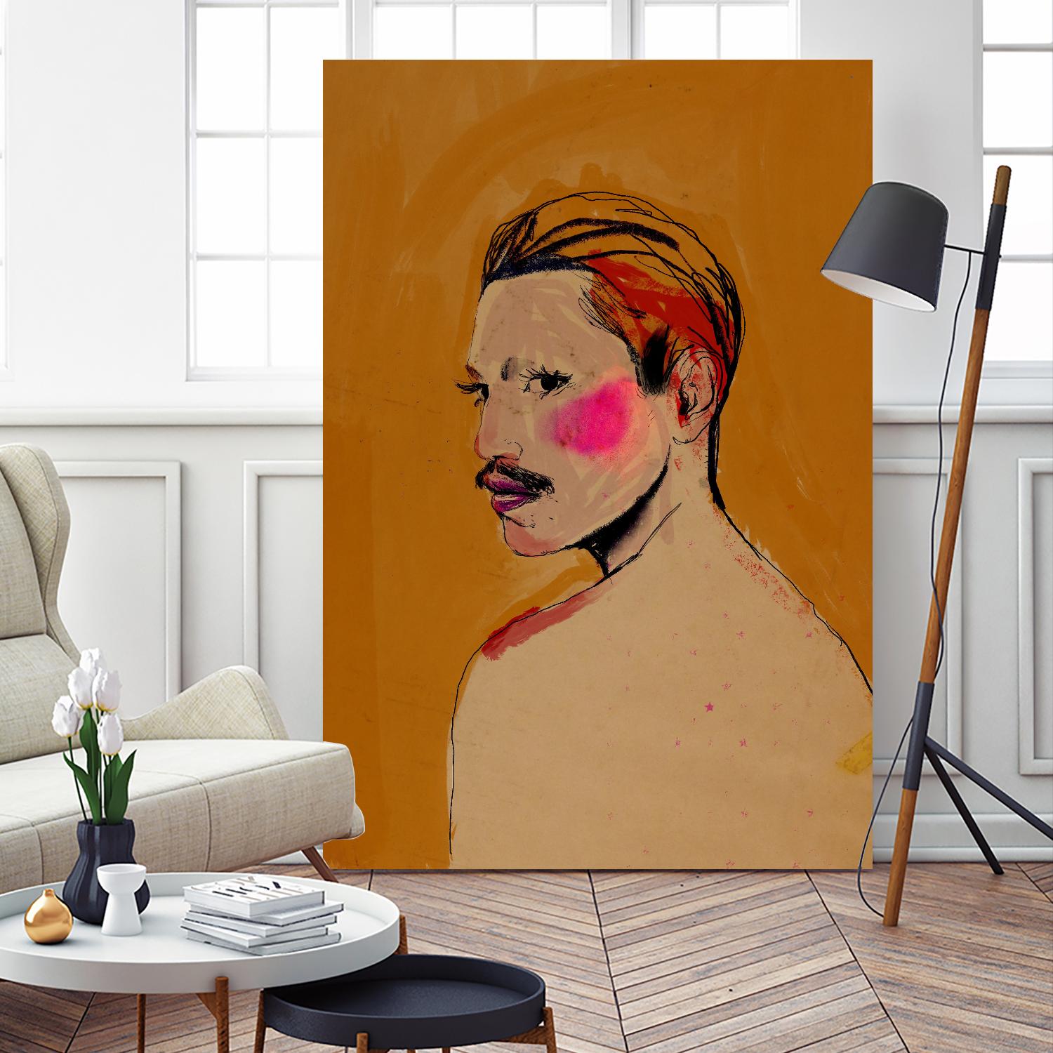 Roberto  by Arassay Hilario on GIANT ART - pink digital