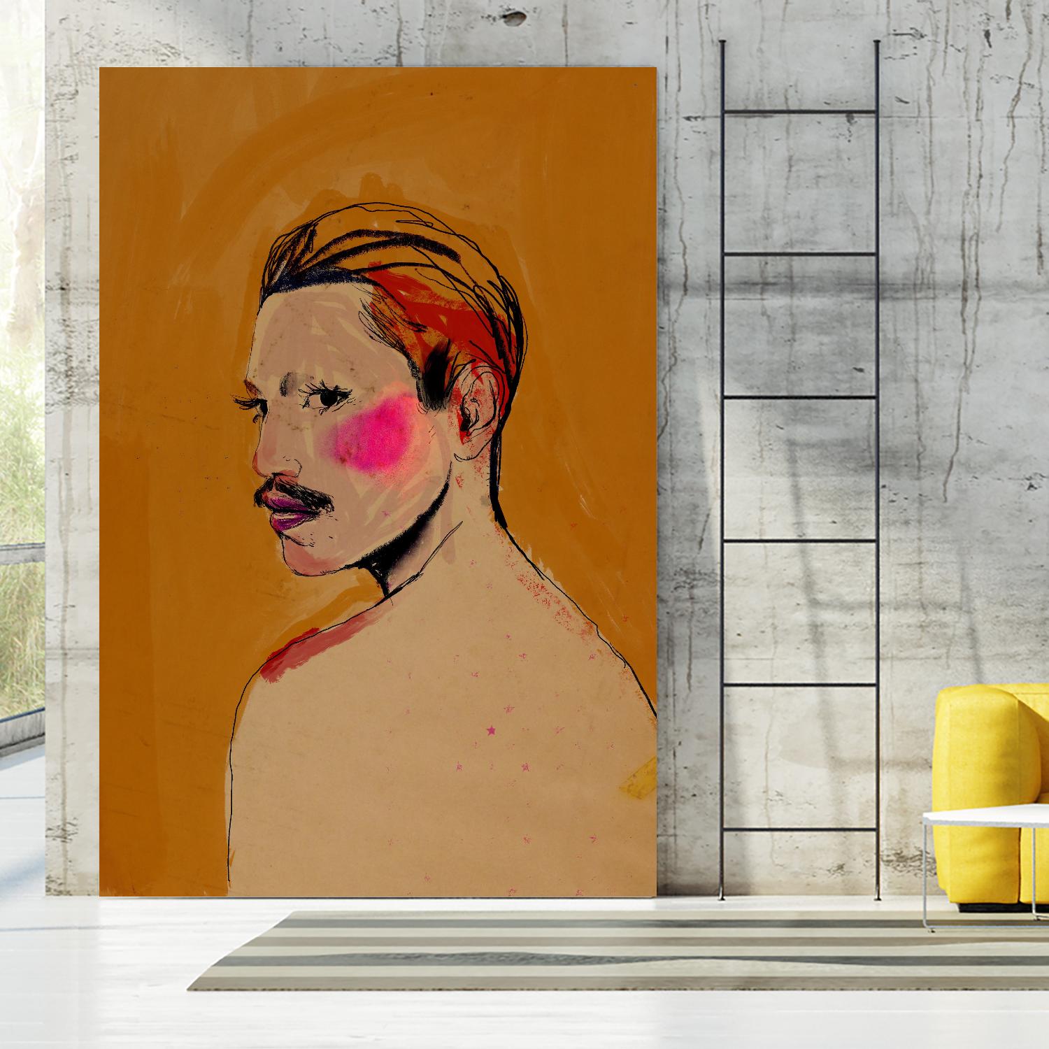 Roberto  by Arassay Hilario on GIANT ART - pink digital