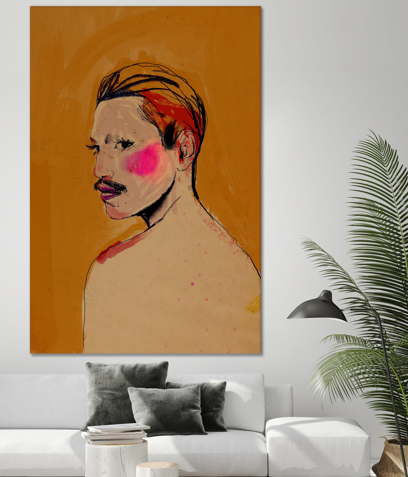 Roberto  by Arassay Hilario on GIANT ART - pink digital