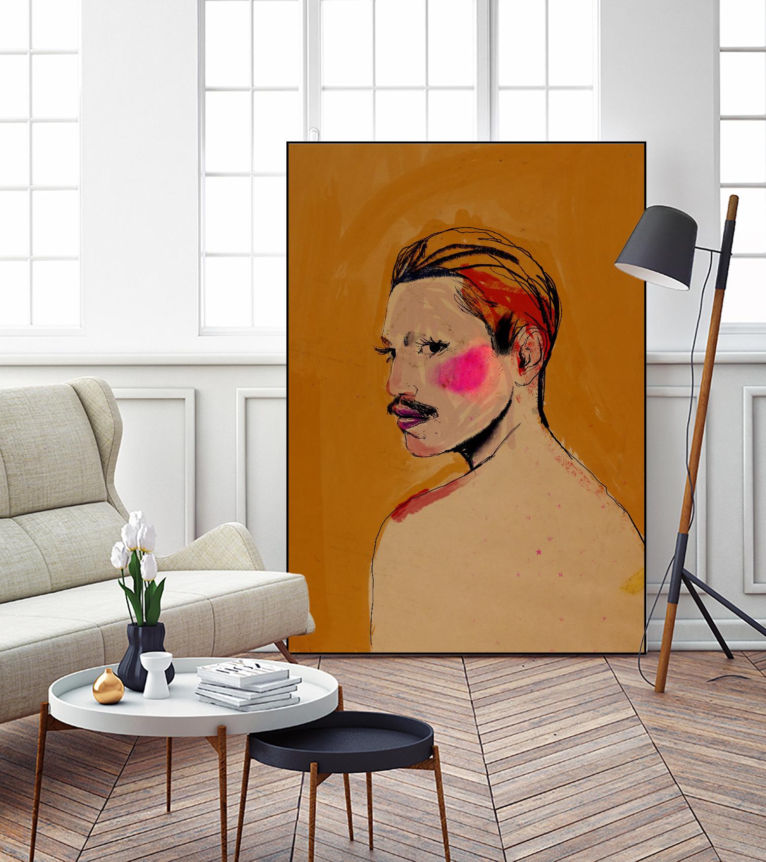 Roberto  by Arassay Hilario on GIANT ART - pink digital