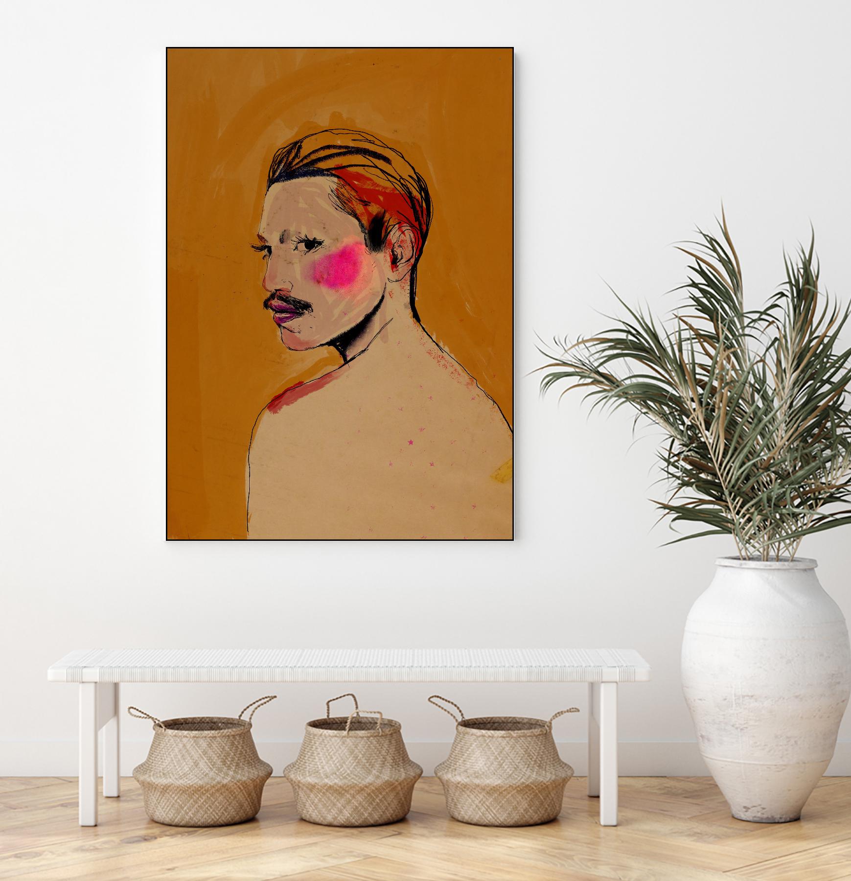 Roberto  by Arassay Hilario on GIANT ART - pink digital